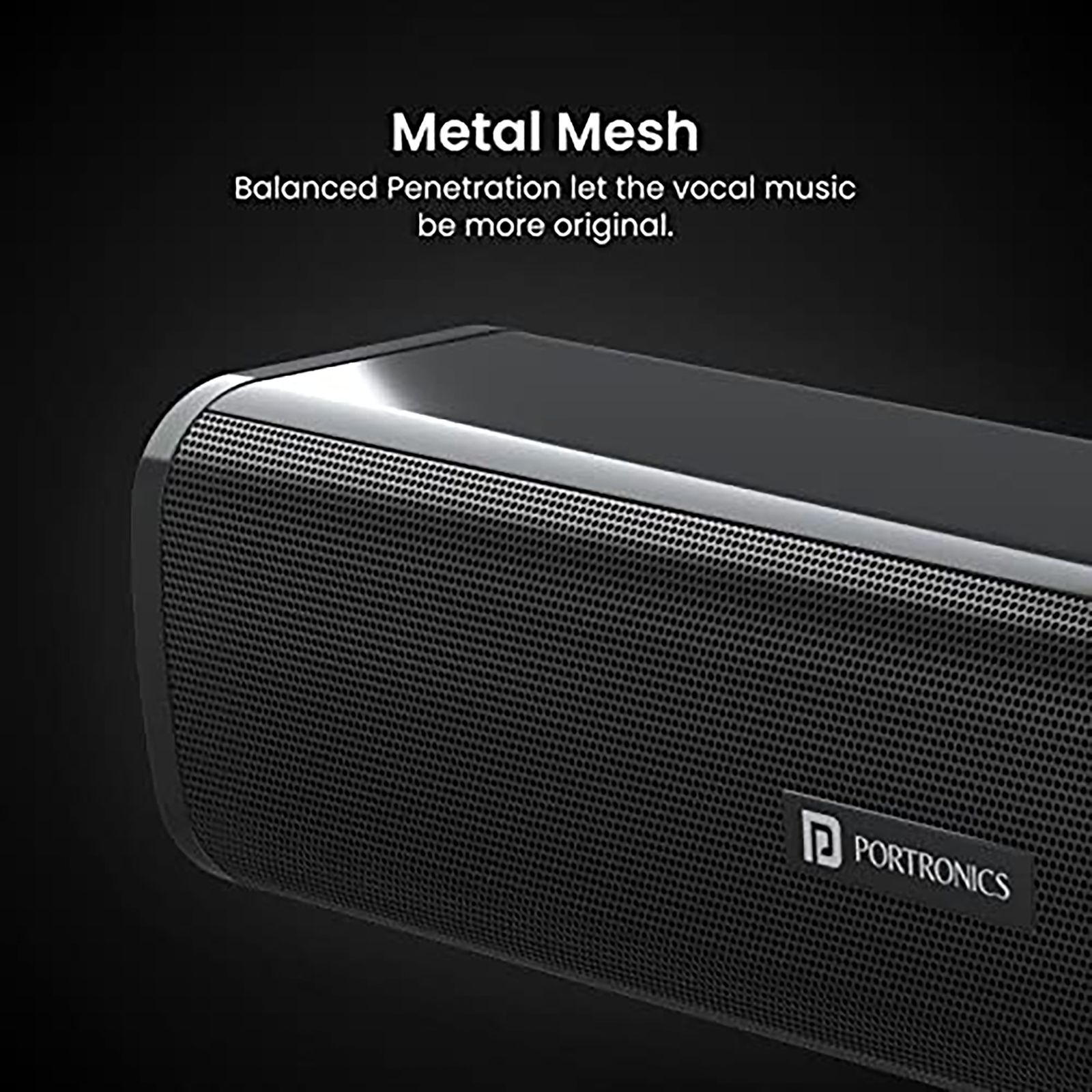 PORTRONICS Decibel I 10W Bluetooth Soundbar (Stereo Sound, 2.1 Channel, Black)_10