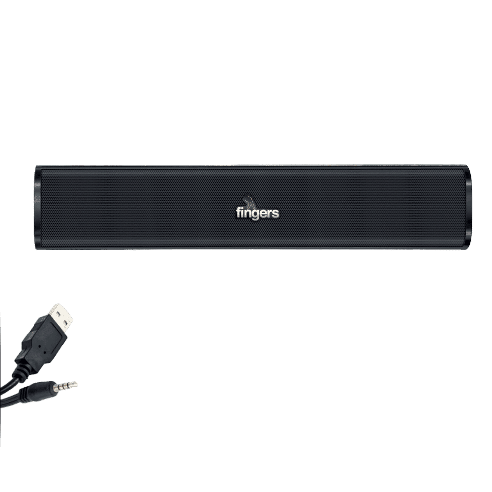 fingers F2.0 6W Portable Speaker (Bass Heavy, 2.0 Channel, Piano Black)_5