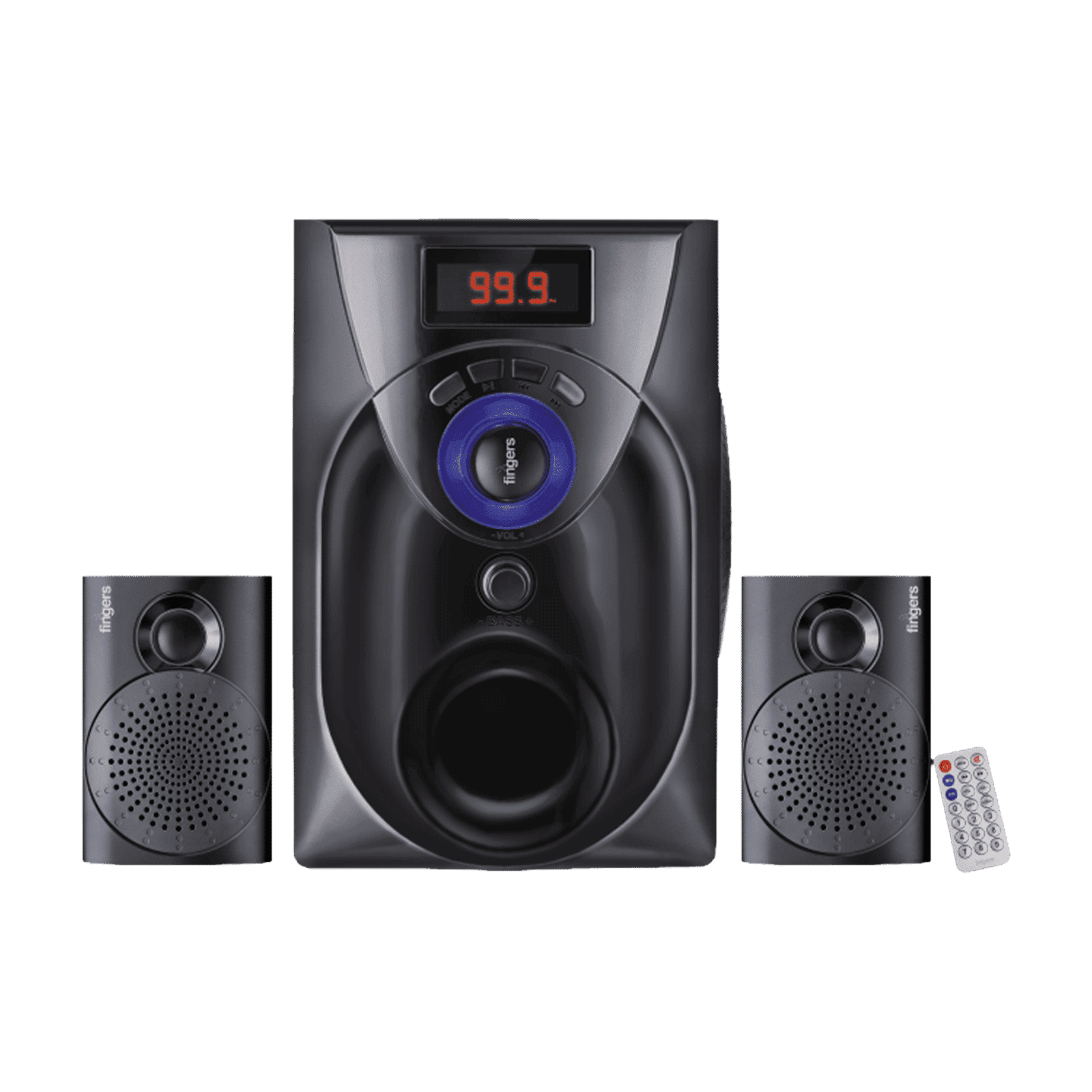 fingers Challenger 18W Multimedia Speaker (Powerful Bass, 2.1 Channel, Classic Black)_1
