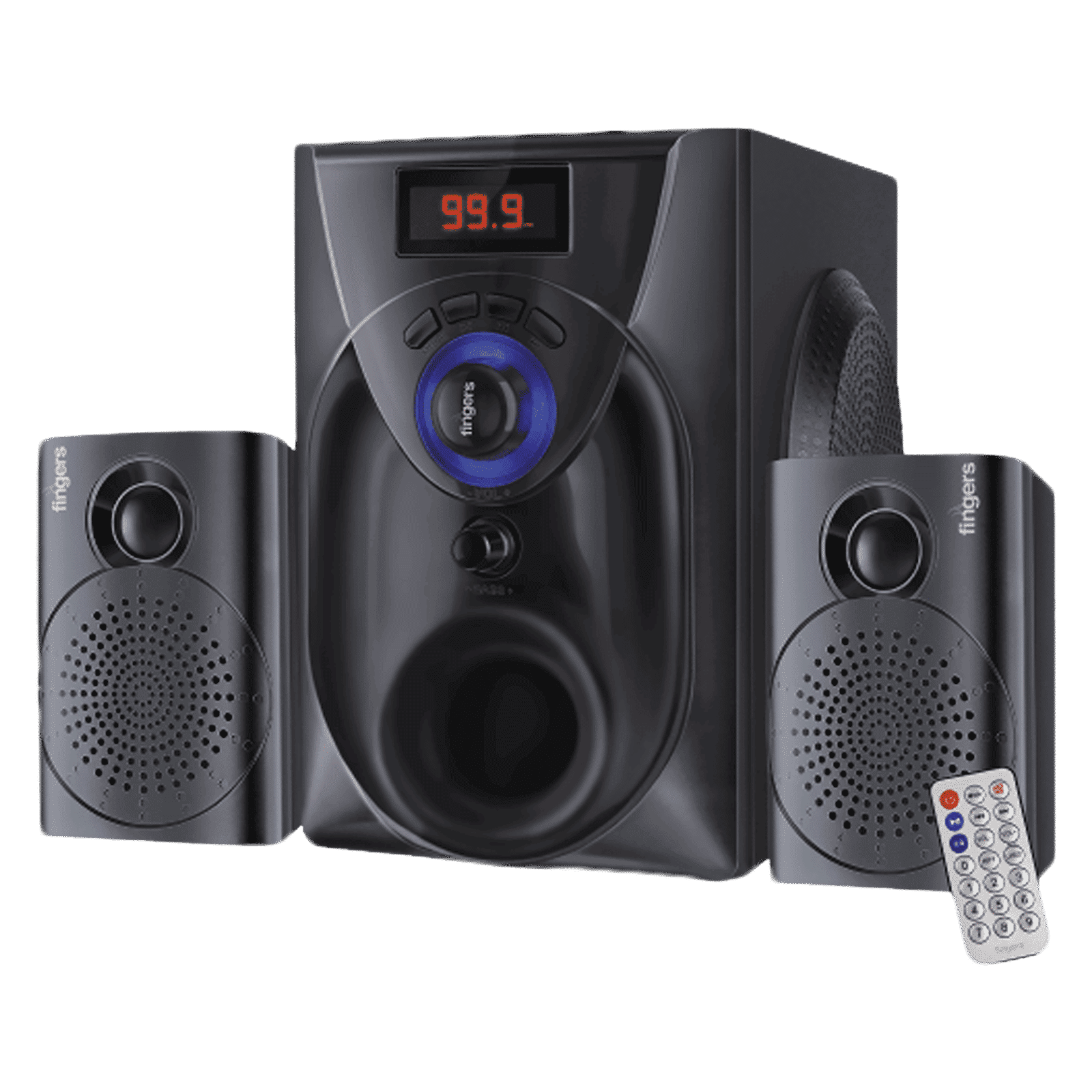 fingers Challenger 18W Multimedia Speaker (Powerful Bass, 2.1 Channel, Classic Black)_3