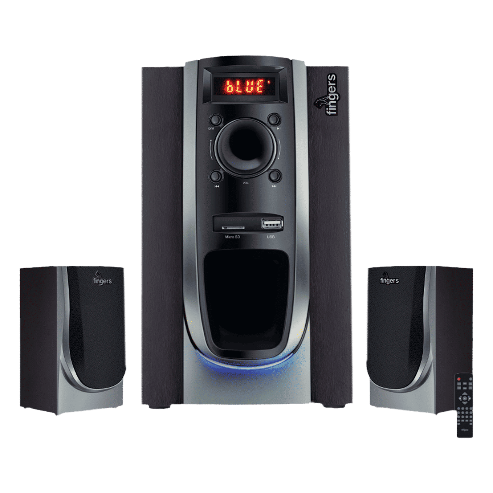 fingers Solitaire 50W Multimedia Speaker (Brilliant Bass, 2.1 Channel, Rose Wood)_1