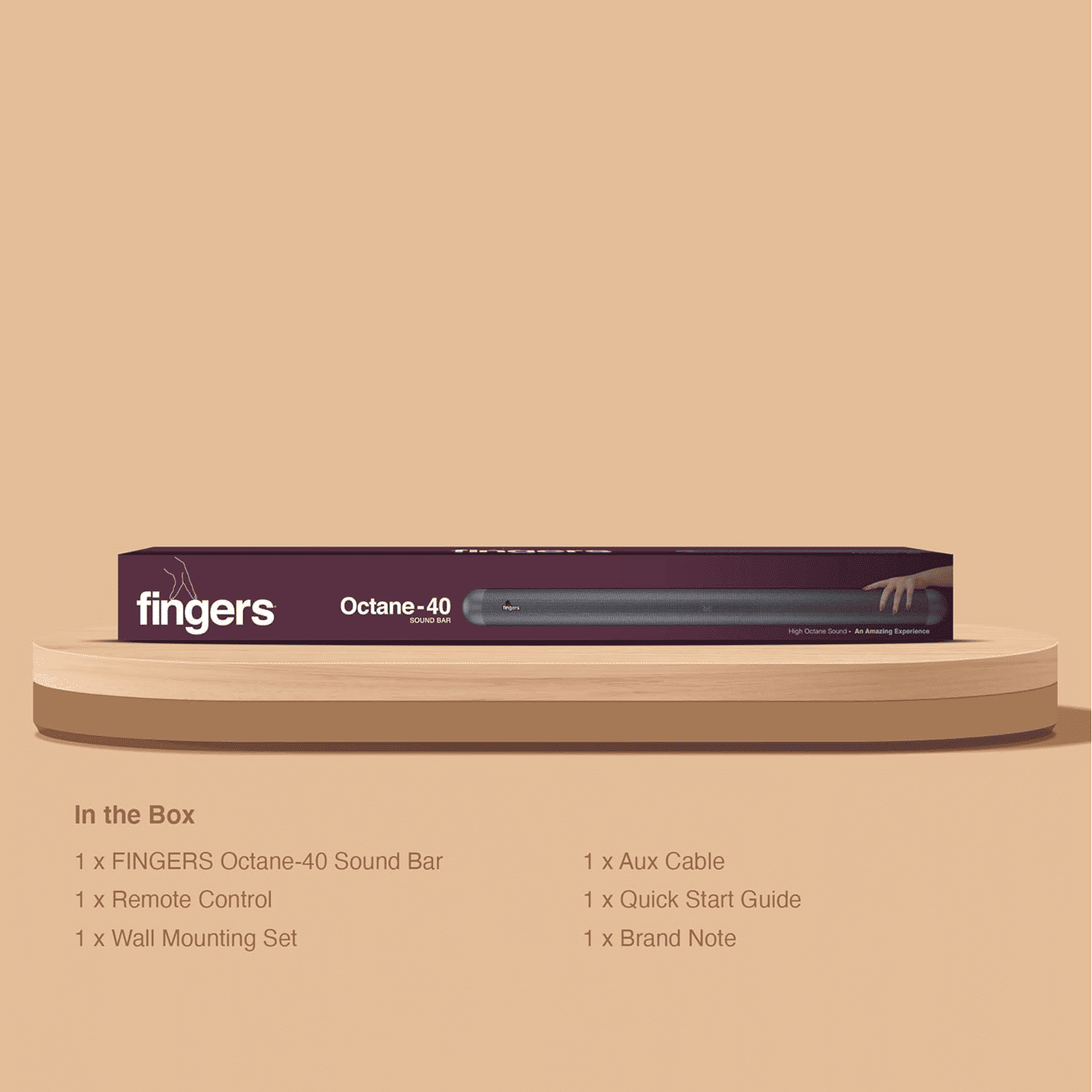 fingers Octane-40 40W Bluetooth Soundbar with Remote (Dolby Sound, 2.0 Channel, Rich Dark Silver)_6