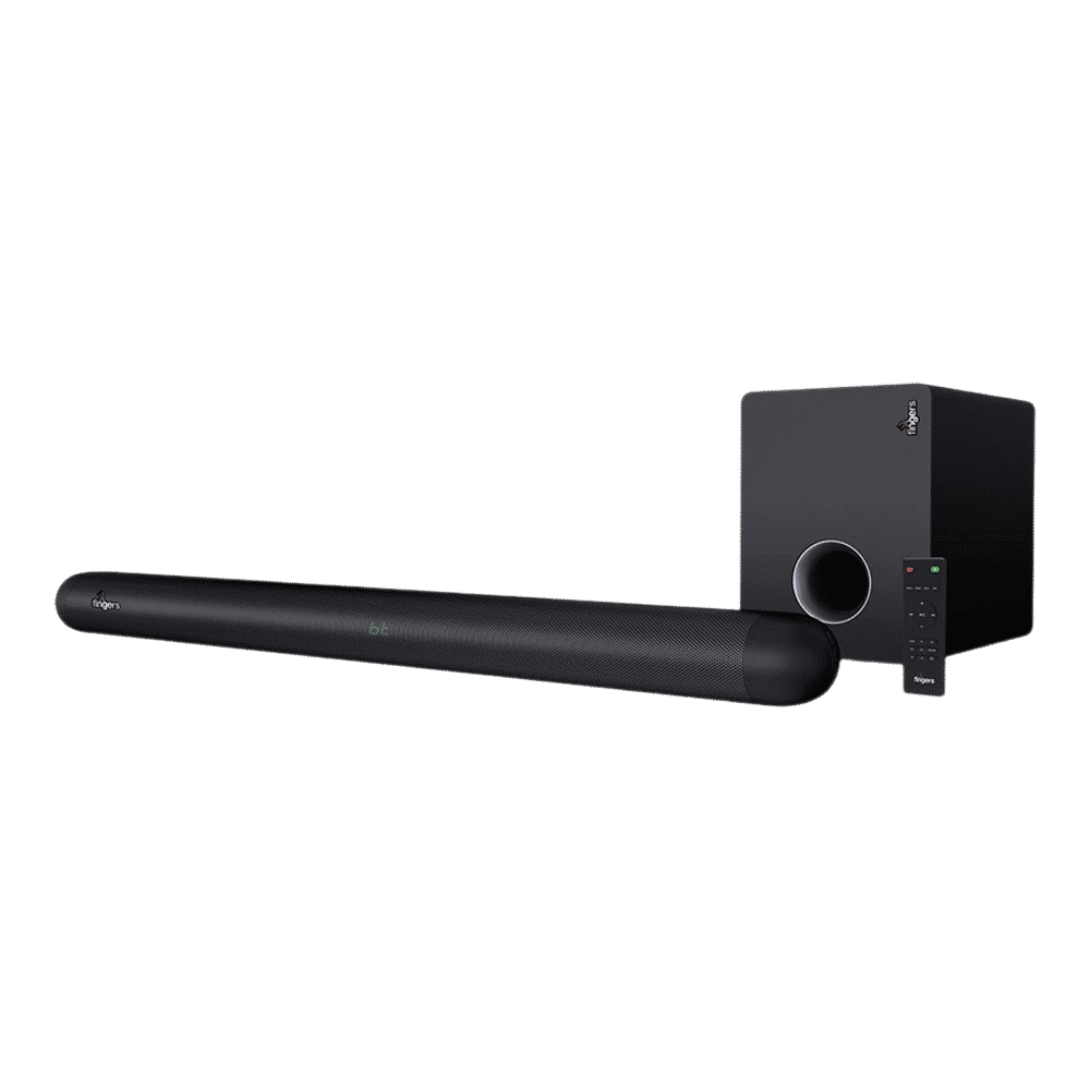 fingers Octane-80 80W Bluetooth Soundbar with Remote (Dolby Sound, 2.1 Channel, Rich Black) fingers Octane-80 80W Bluetooth Soundbar with Remote (Dolby Sound, 2.1 Channel, Rich Black)_1