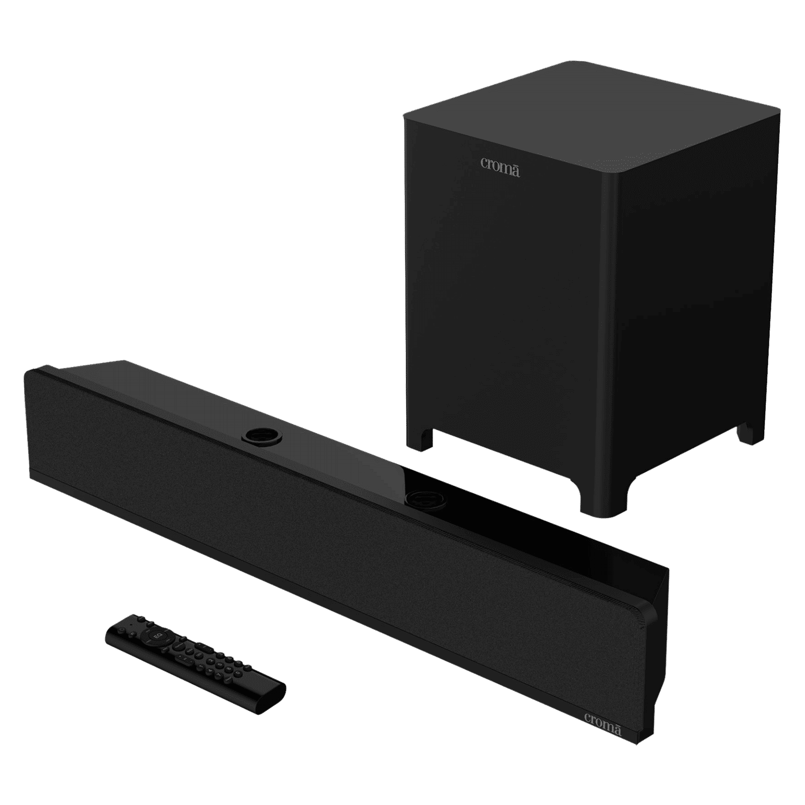 Croma 40W RMS Bluetooth Soundbar with Remote (Acoustic Sound, 2.1 Channel, Black) Croma 40W RMS Bluetooth Soundbar with Remote (Acoustic Sound, 2.1 Channel, Black)_1