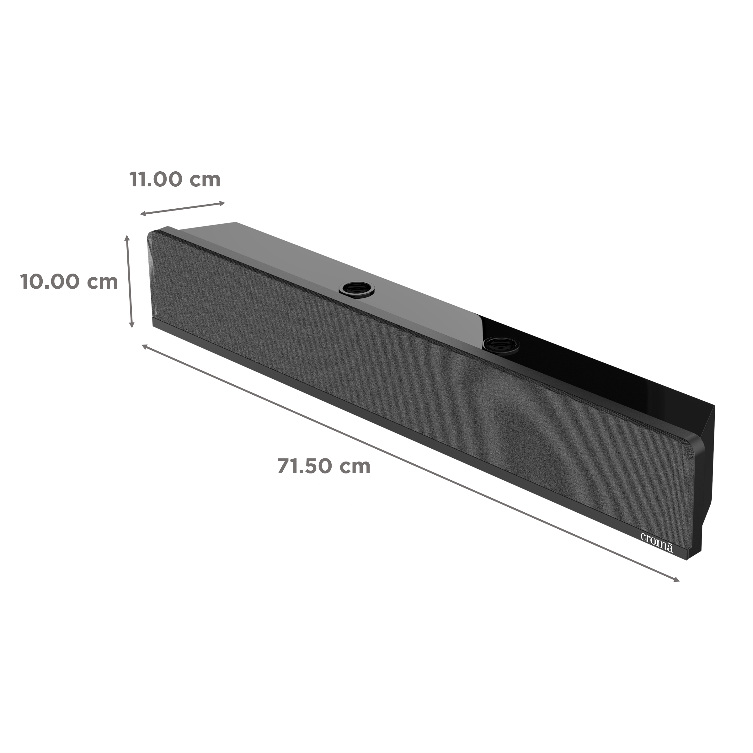 Croma 40W RMS Bluetooth Soundbar with Remote (Acoustic Sound, 2.1 Channel, Black) Croma 40W RMS Bluetooth Soundbar with Remote (Acoustic Sound, 2.1 Channel, Black)_4