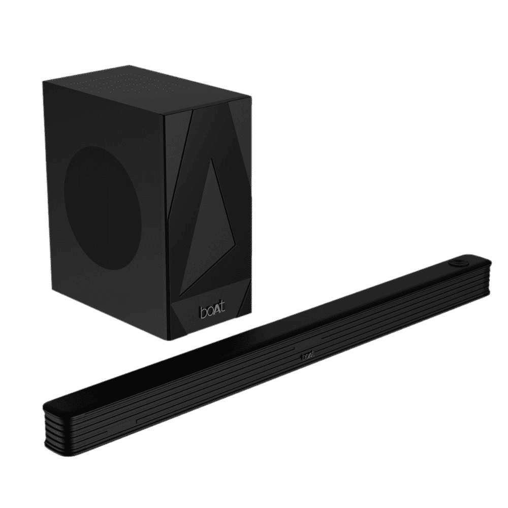 boAt Aavante Bar 1800 v2 120 Watts Bluetooth Sound Bar with Remote (2.1 Channel, Black)_1