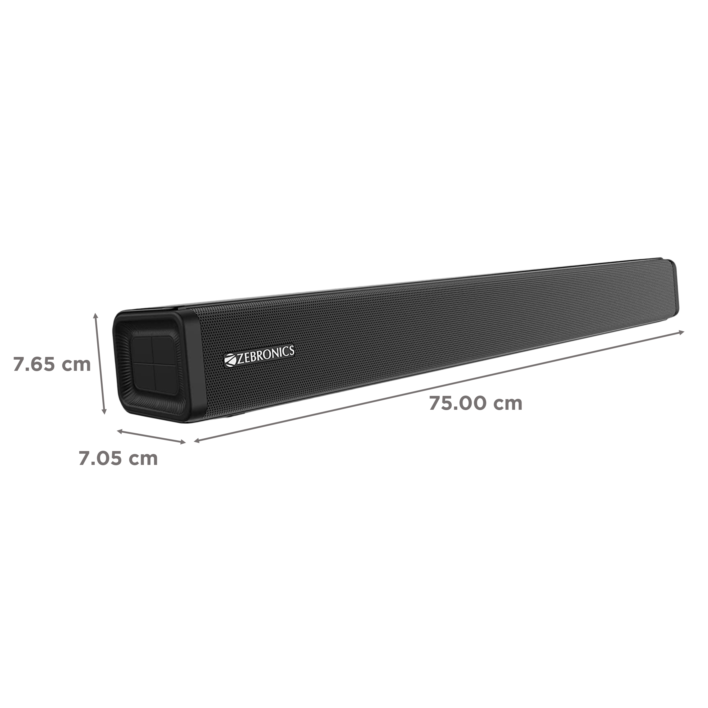 ZEBRONICS Zeb-Juke Bar 2500 35W Bluetooth Soundbar with Remote (Hi-Fidelity Audio, 2.0 Channel, Black) ZEBRONICS Zeb-Juke Bar 2500 35W Bluetooth Soundbar with Remote (Hi-Fidelity Audio, 2.0 Channel, Black)_3