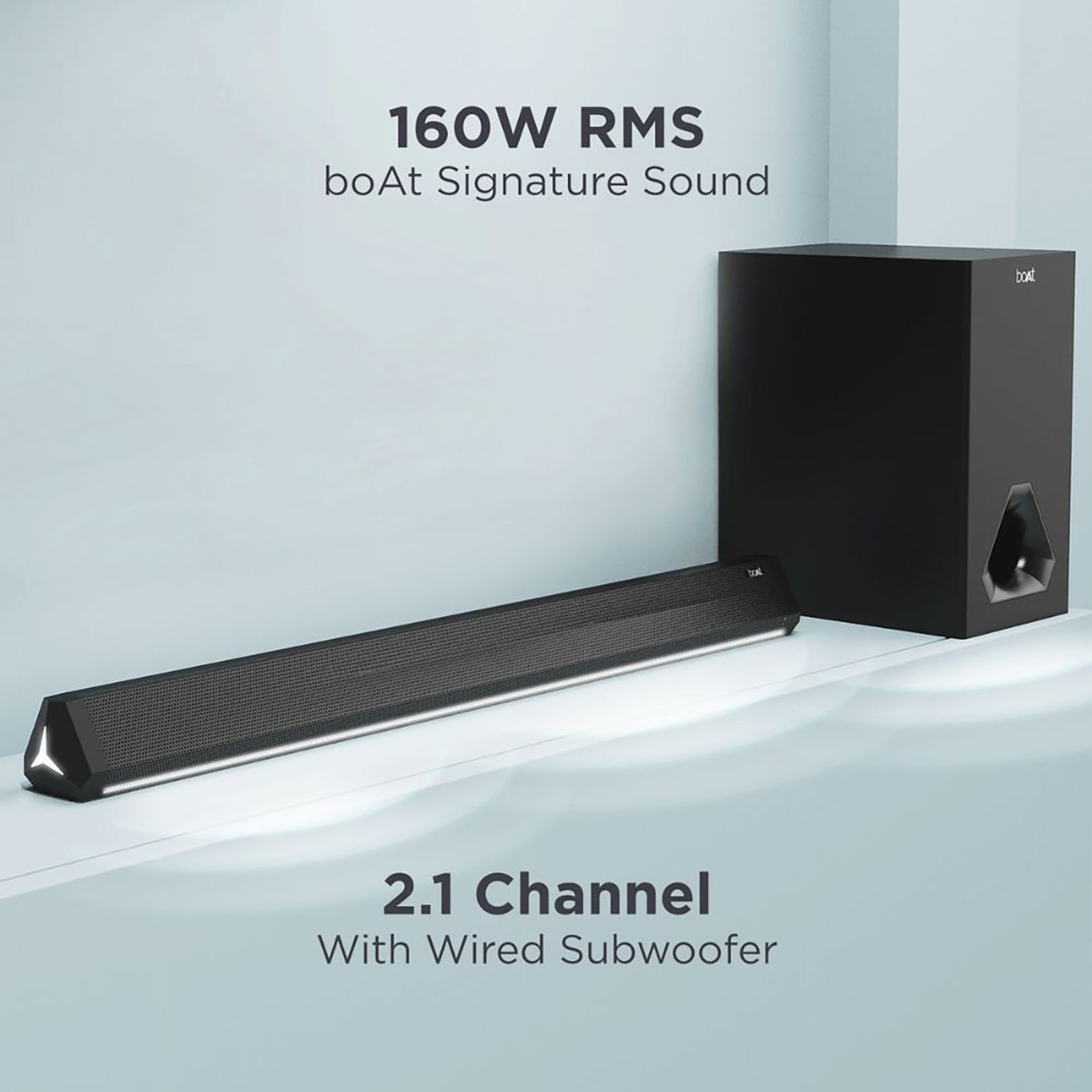 boAt Aavante Bar Aura 160W Bluetooth Soundbar with Remote (Surround Sound, 2.1 Channel, Black)_7