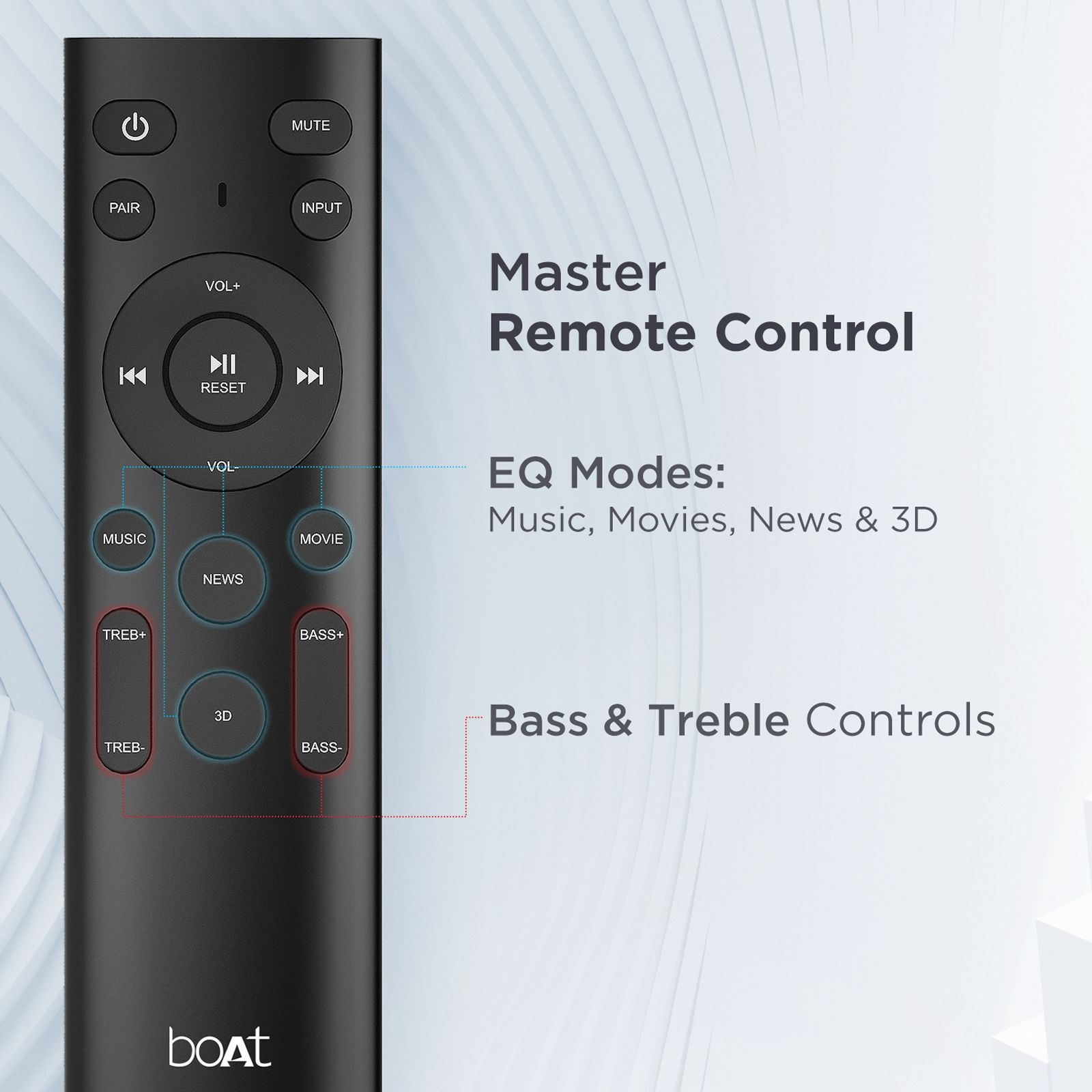 boAt Aavante Bar Aura 160W Bluetooth Soundbar with Remote (Surround Sound, 2.1 Channel, Black)_6