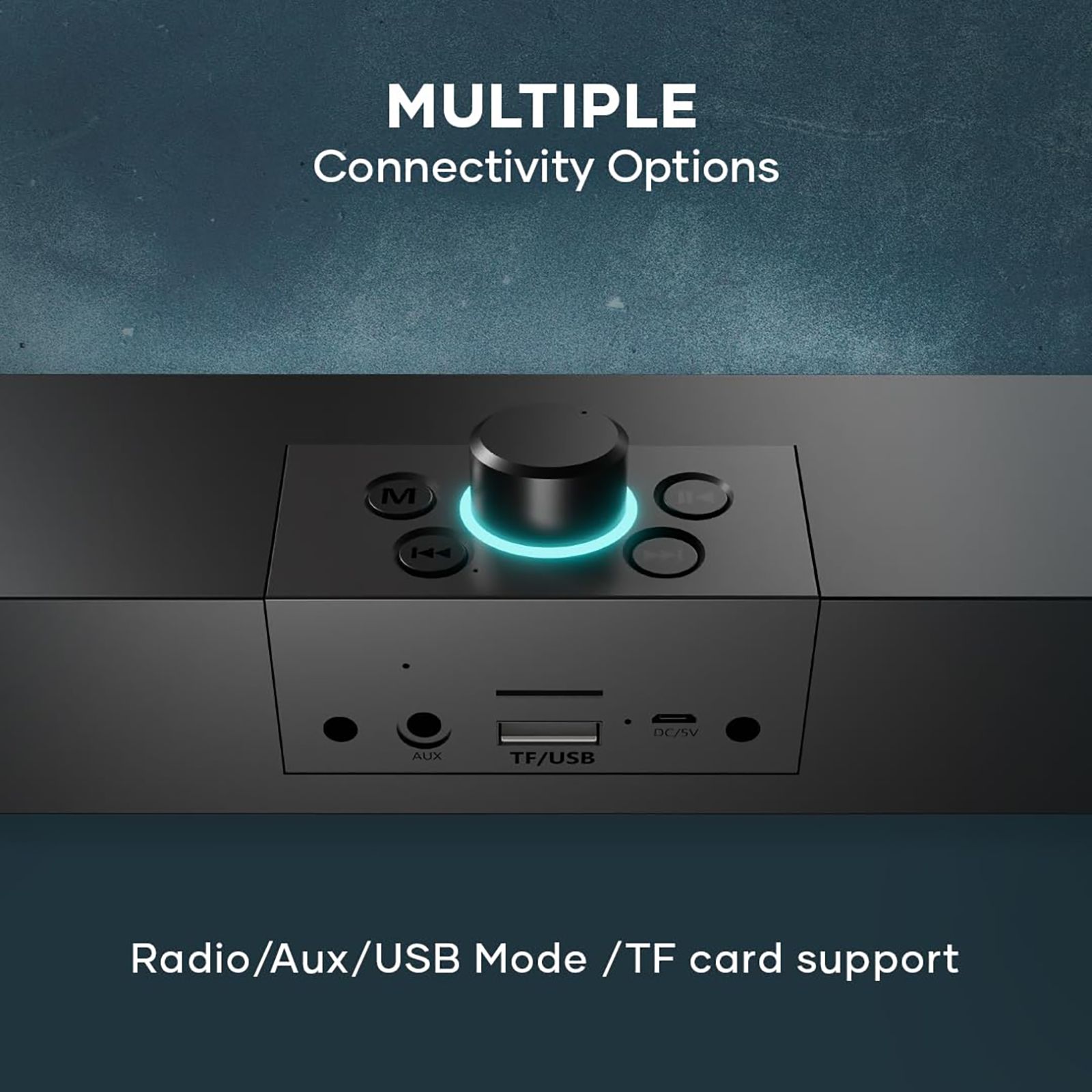 WINGS Center Stage 120 16W Bluetooth Soundbar (Surround Sound, 2.0 Channel, Black)_12