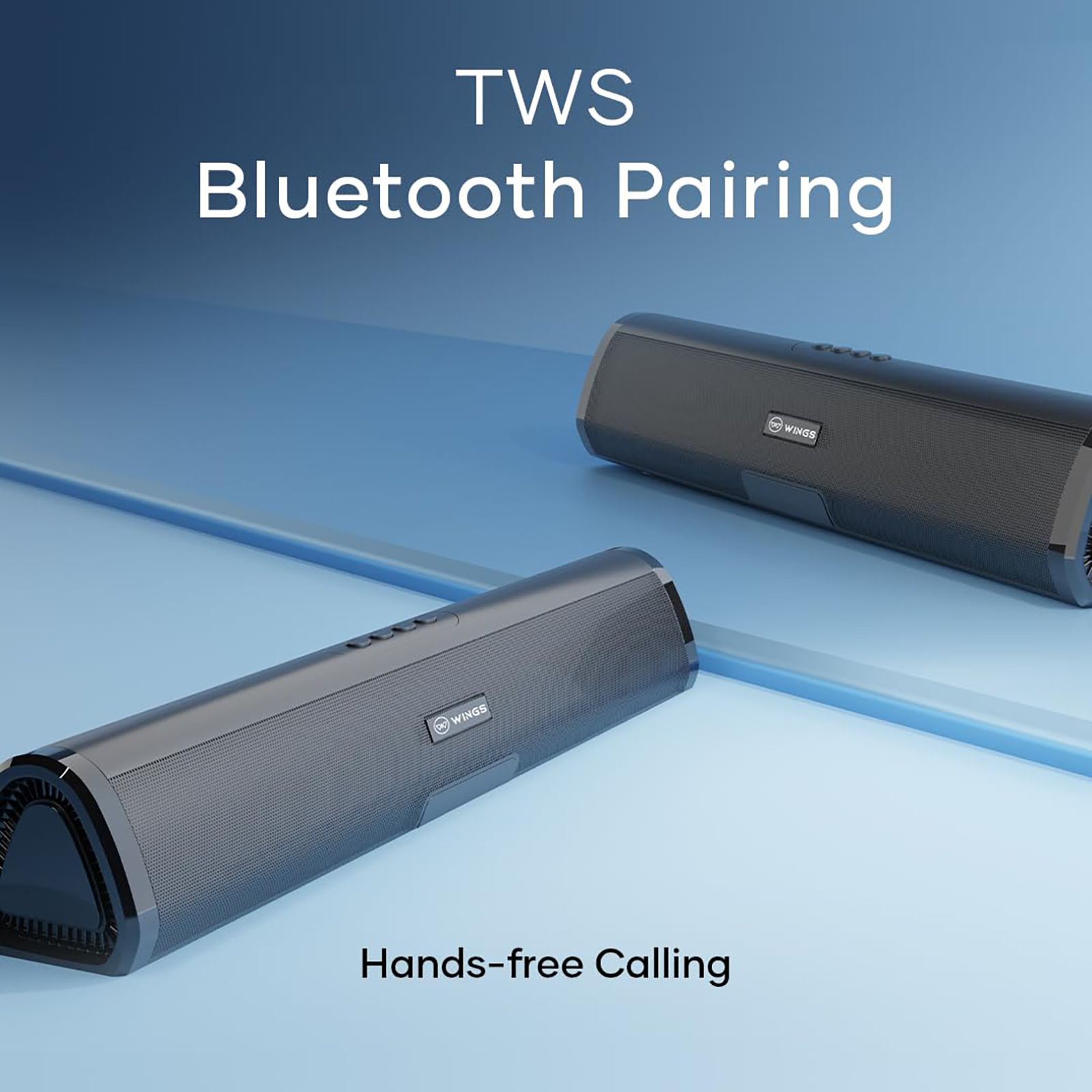 WINGS Center Stage 210 20W Bluetooth Soundbar (Deep Bass, 2.0 Channel, Black) WINGS Center Stage 210 20W Bluetooth Soundbar (Deep Bass, 2.0 Channel, Black)_5