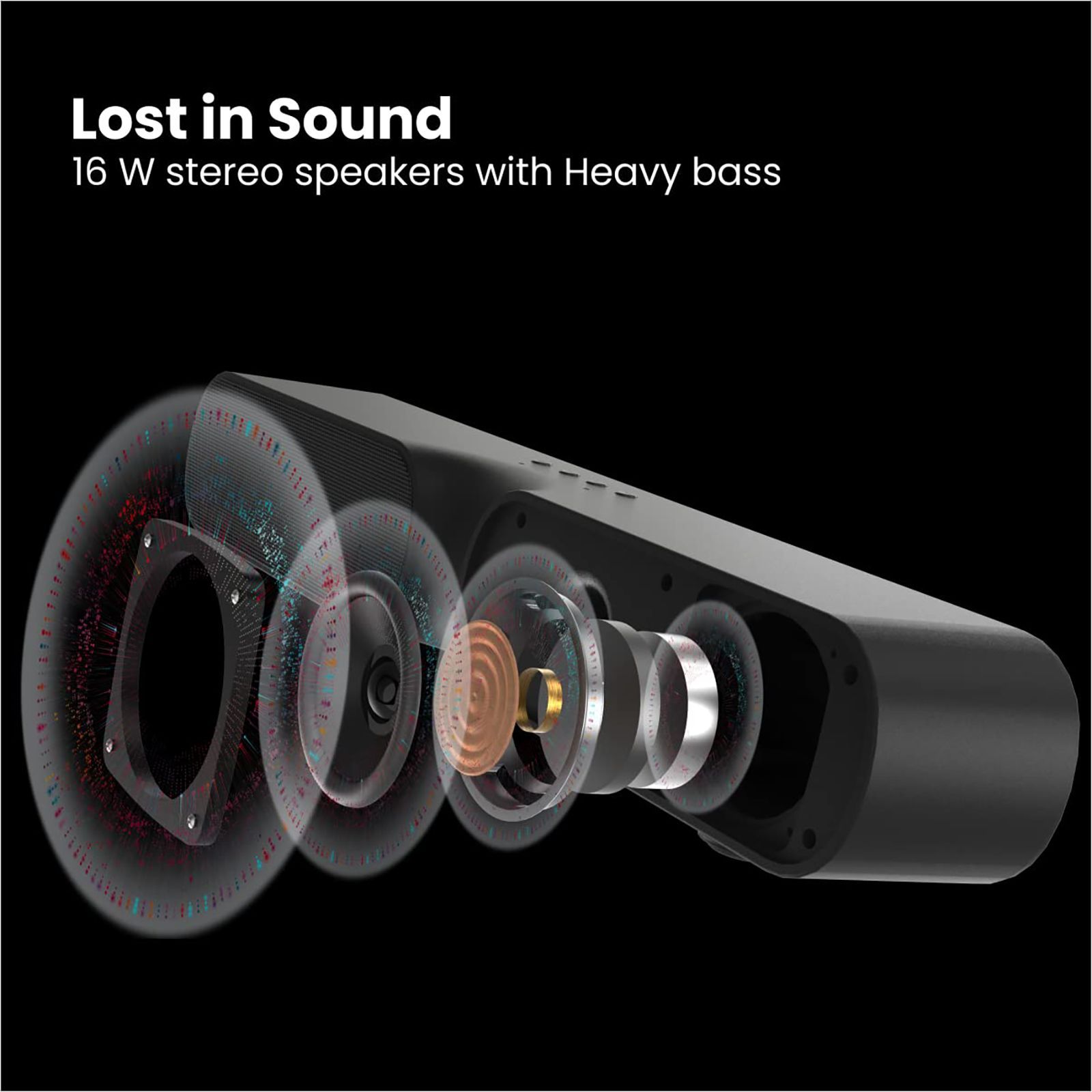 PORTRONICS Decibel 20 16W Bluetooth Soundbar (High Quality Sound, Stereo Channel, Black)_11