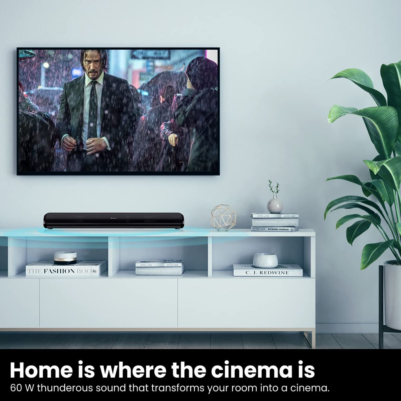 PORTRONICS Sound Slick 6 60W Bluetooth Soundbar with Remote (Virtual 3D Surround Sound Technology, Black) PORTRONICS Sound Slick 6 60W Bluetooth Soundbar with Remote (Virtual 3D Surround Sound Technology, Black)_11