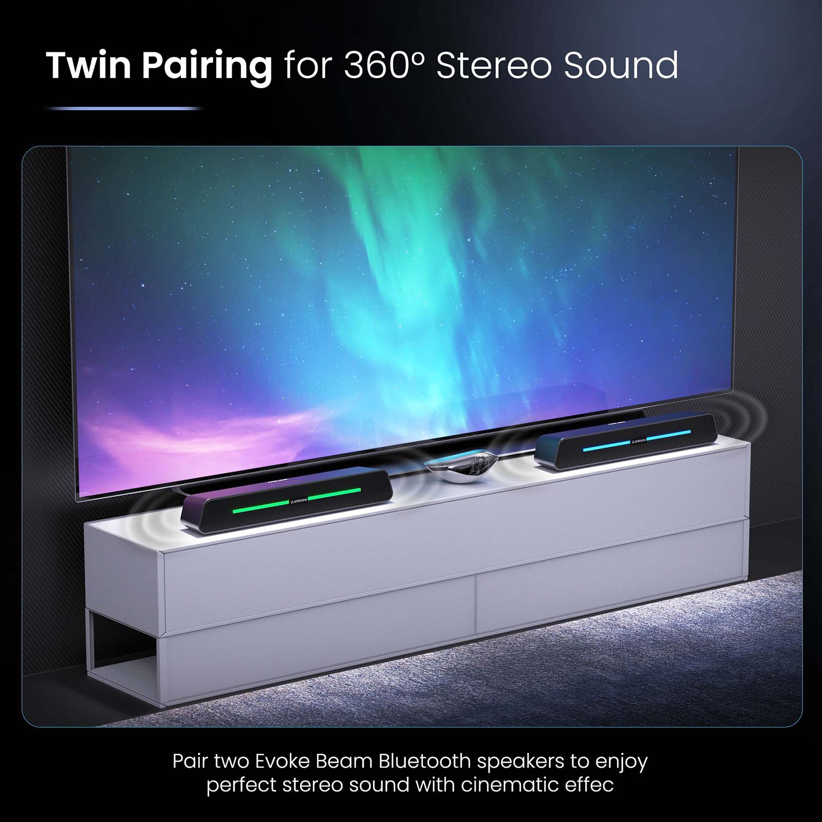 ambrane Evoke Beam 10W Bluetooth Soundbar (Stereo Sound, 2.0 Channel, Black)_12