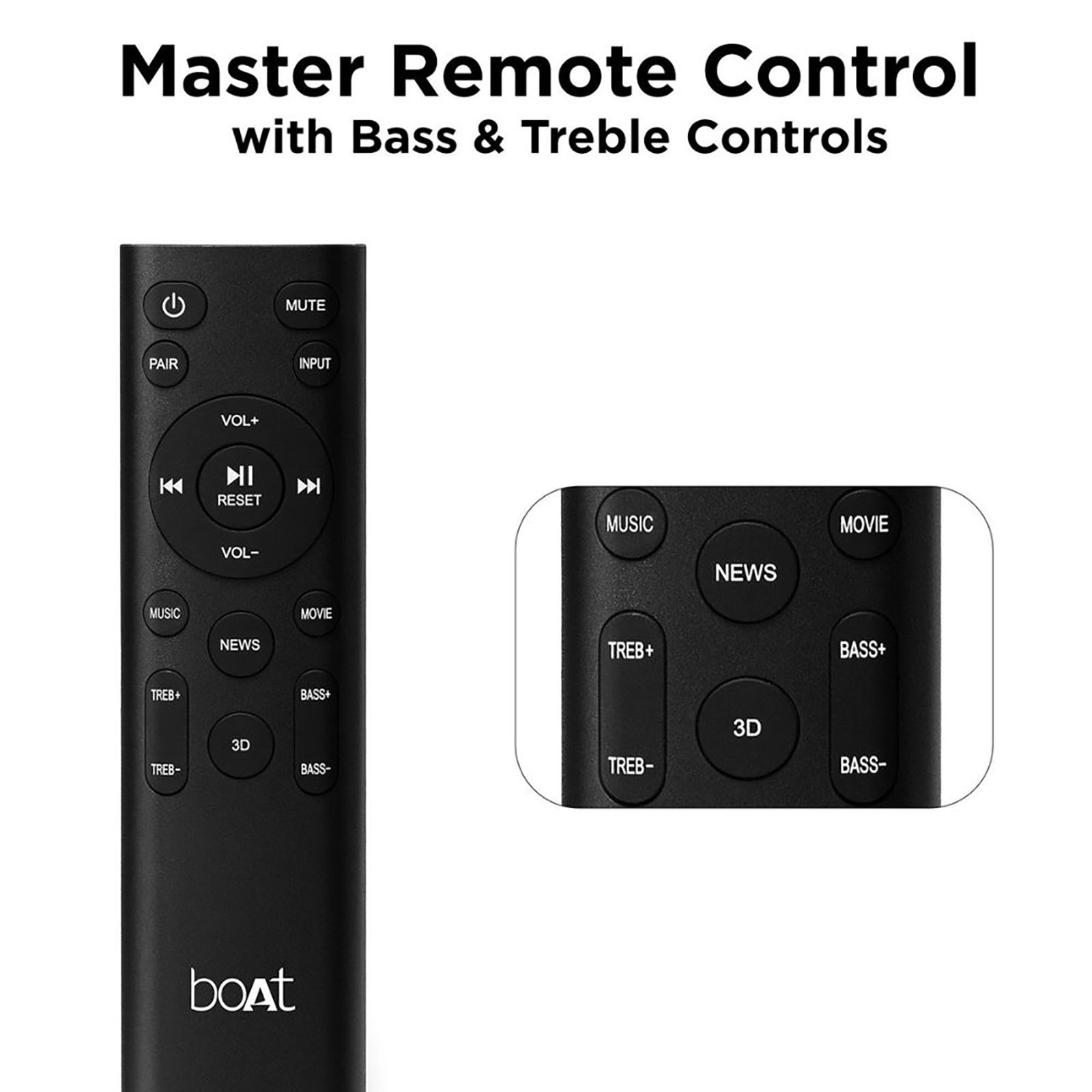 boAt Aavante Bar Aroha 100W Bluetooth Soundbar with Remote (Entertainment EQ Modes, 2.1 Channel, Black)_7