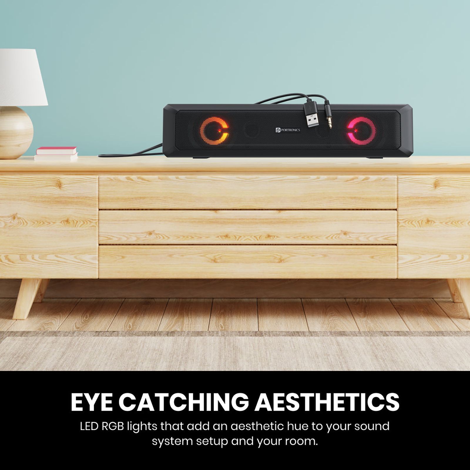 PORTRONICS In Tune 3 6W Soundbar (Stereo Sound, 2.1 Channel, Black)_11