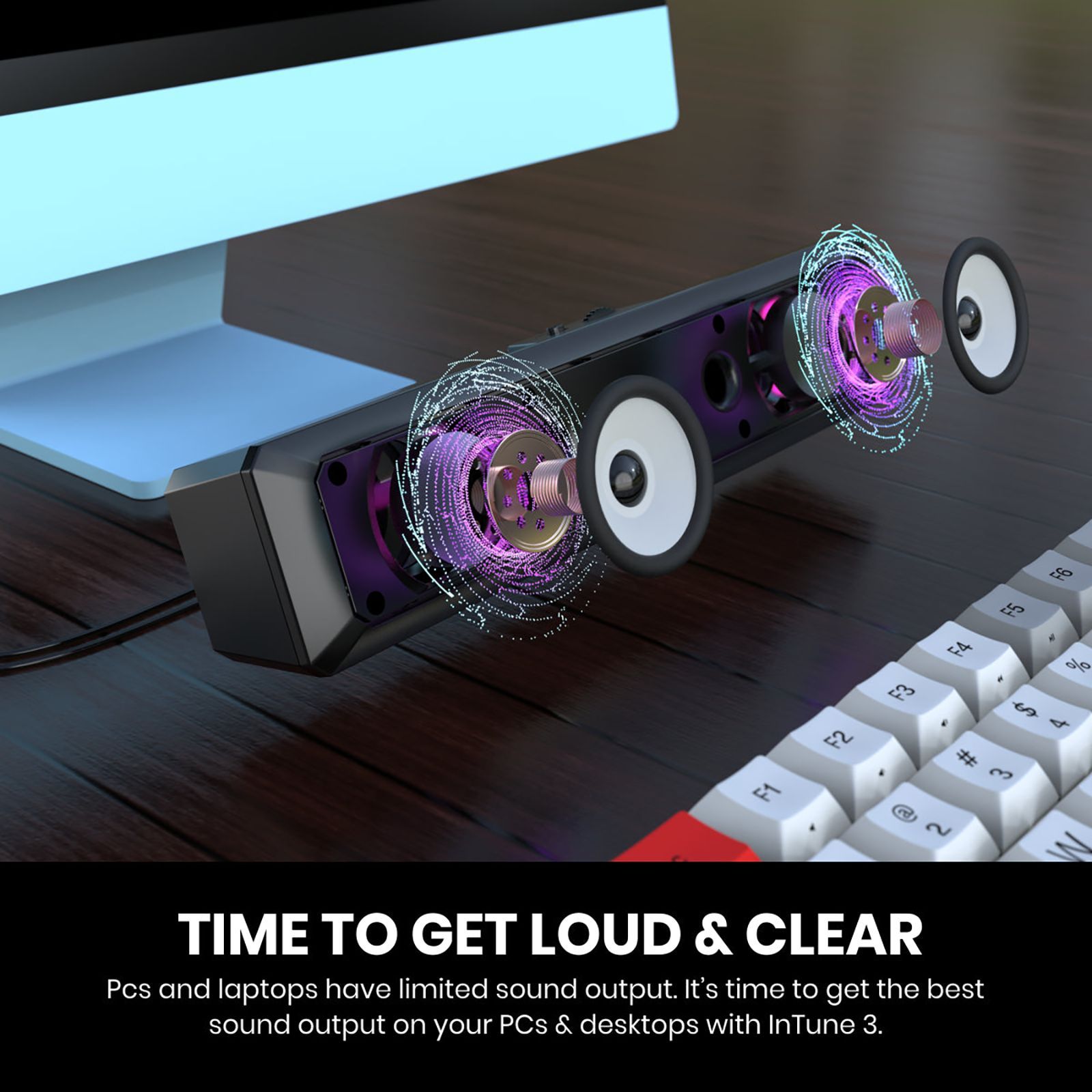 PORTRONICS In Tune 3 6W Soundbar (Stereo Sound, 2.1 Channel, Black)_12