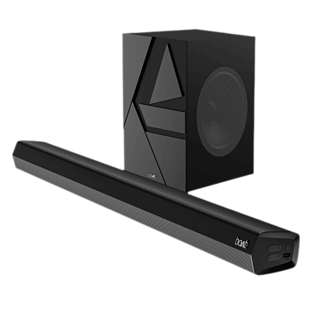boAt Aavante Bar Quake 200W Bluetooth Soundbar with Remote (Entertainment EQ Modes, 2.1 Channel, Black)_1
