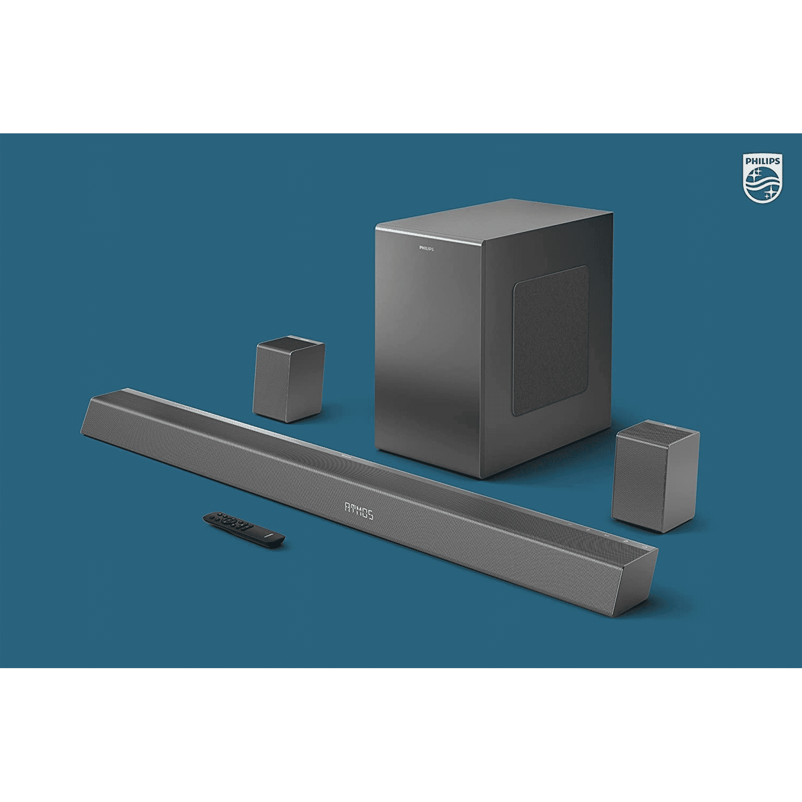 PHILIPS 780W Bluetooth Soundbar with Remote (Dolby Atmos, 5.1.2 Channel, Black)_12