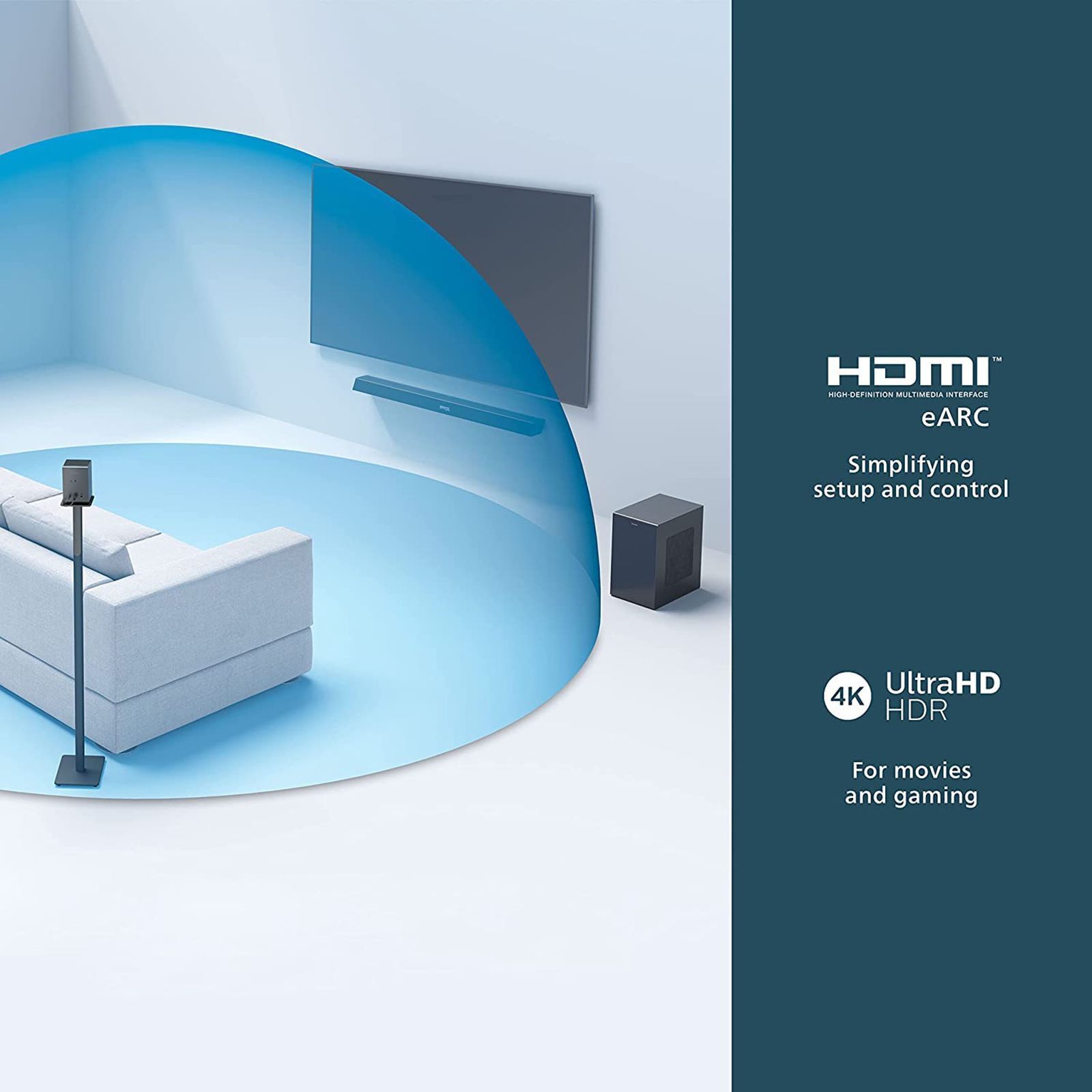 PHILIPS 780W Bluetooth Soundbar with Remote (Dolby Atmos, 5.1.2 Channel, Black)_15