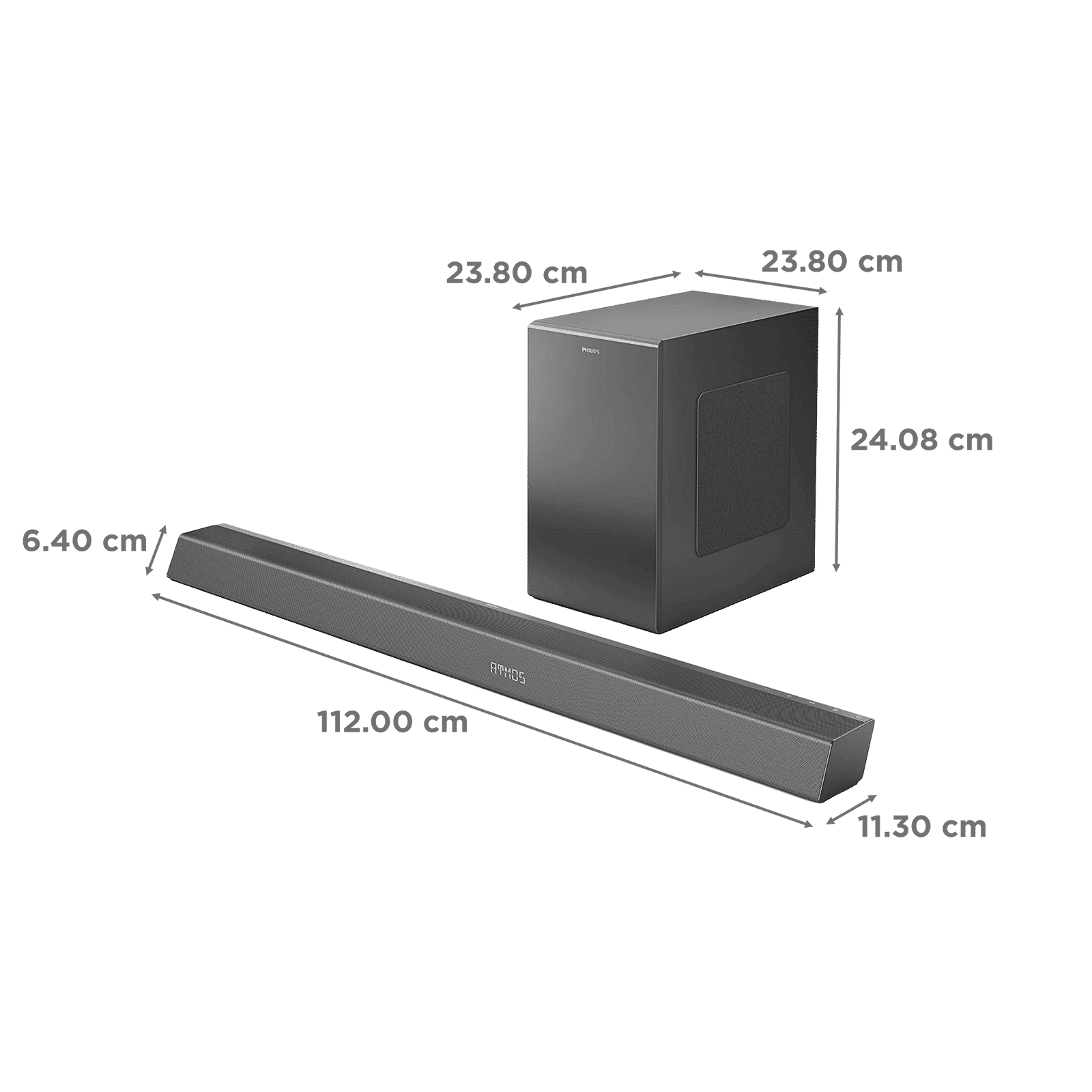 PHILIPS 780W Bluetooth Soundbar with Remote (Dolby Atmos, 5.1.2 Channel, Black)_4