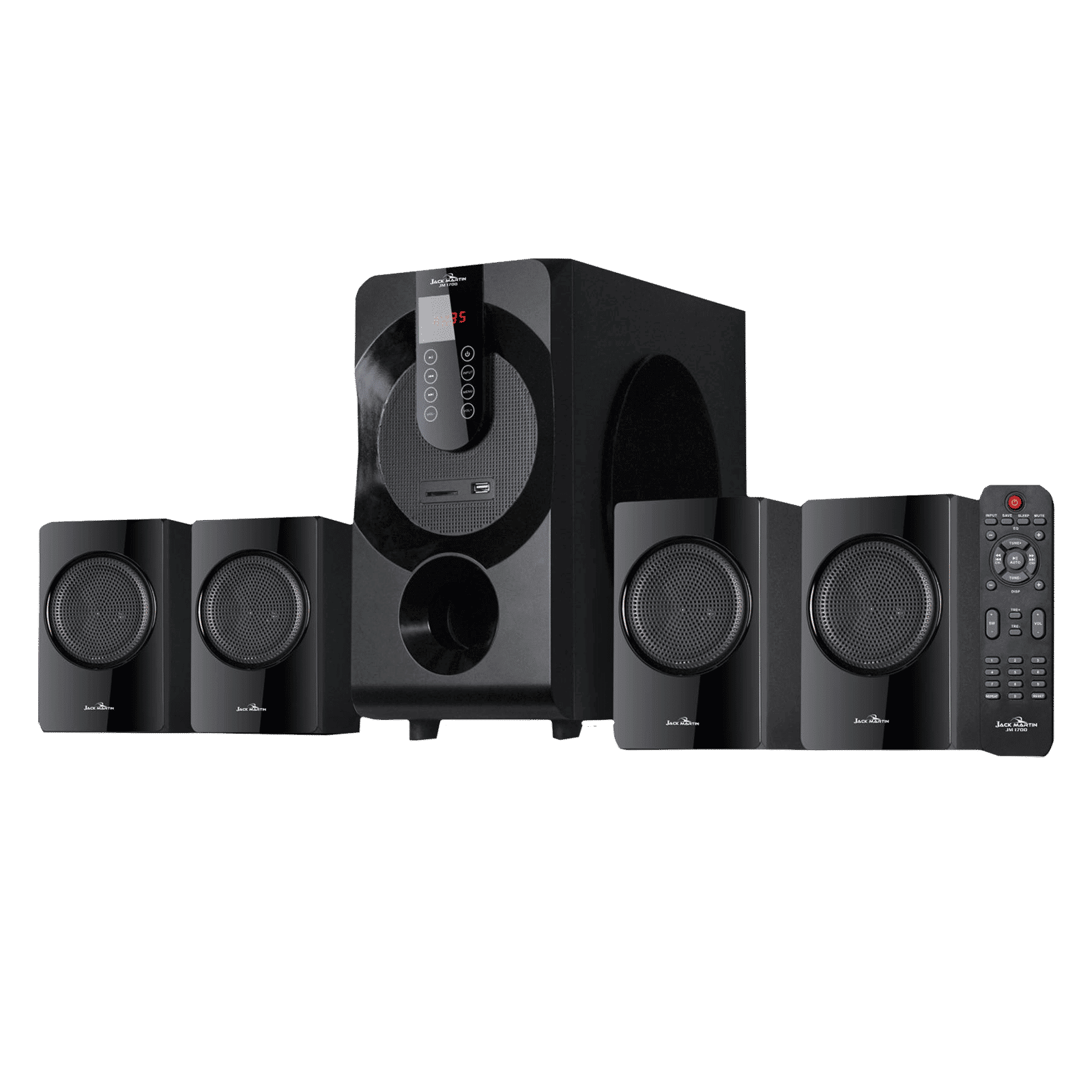 Jack Martin 83W Bluetooth Home Theatre with Remote (Surround Sound, 4.1 Channel, Black)_1