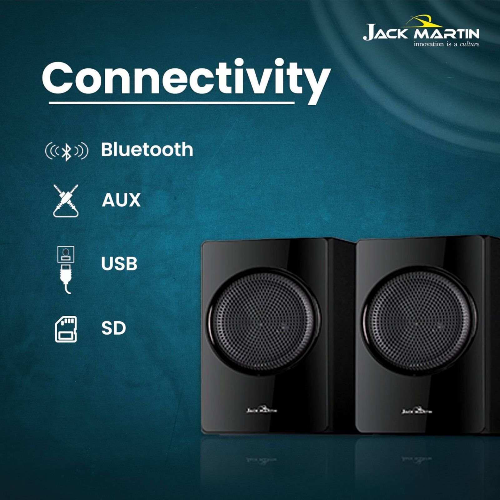 Jack Martin 83W Bluetooth Home Theatre with Remote (Surround Sound, 4.1 Channel, Black)_6