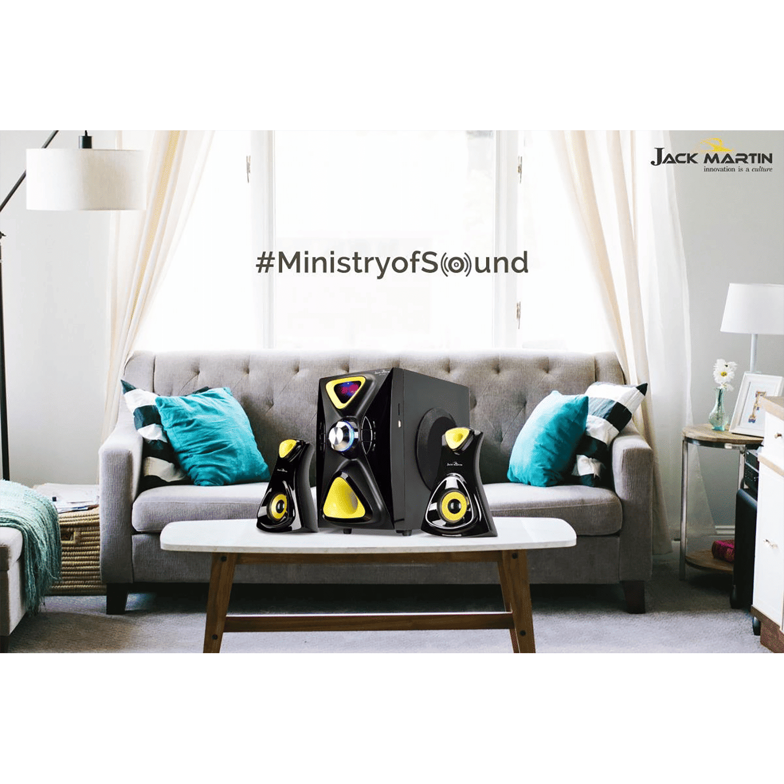 Jack Martin 126W Bluetooth Home Theatre with Remote (Heavy Bass Output, 2.1 Channel, Black)_11