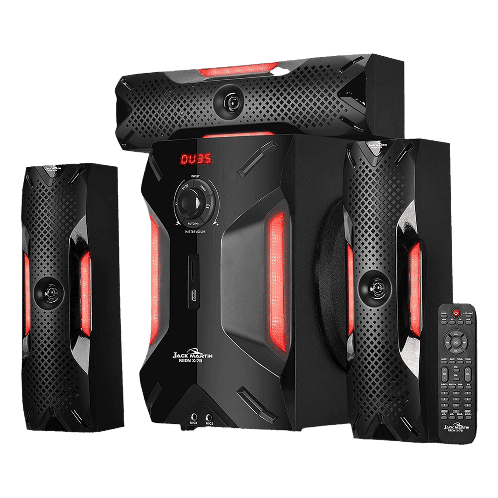 Jack Martin JM X7 154W Bluetooth Home Theatre with Remote (Bass Boosted, 3.1 Channel, Black) Jack Martin JM X7 154W Bluetooth Home Theatre with Remote (Bass Boosted, 3.1 Channel, Black)_1