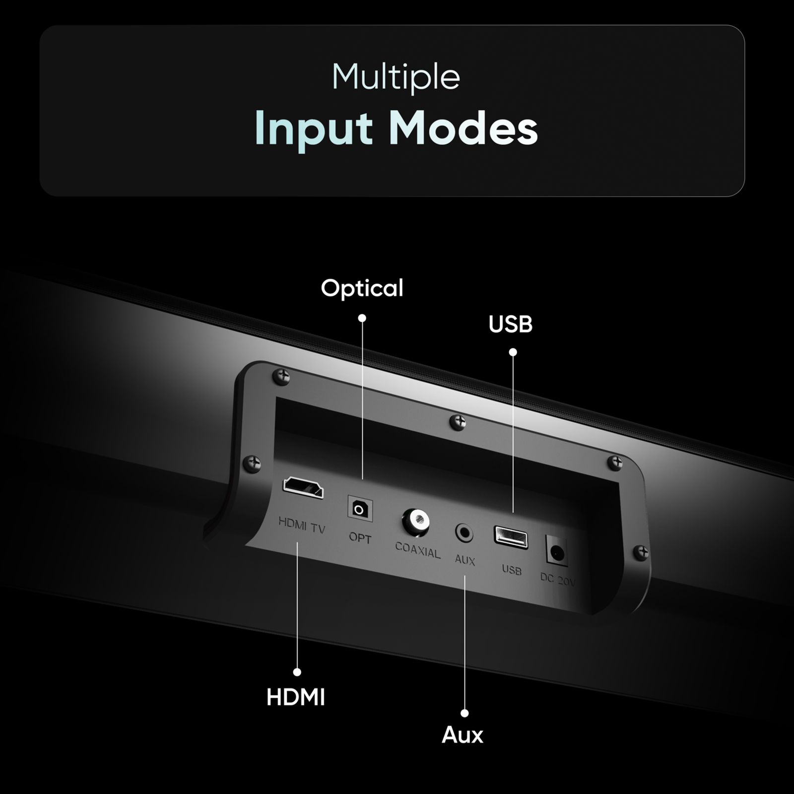 MIVI Fort R320 320W Bluetooth Soundbar with Remote (Cinematic Surround Sound, 2.1 Channel, Black)_16