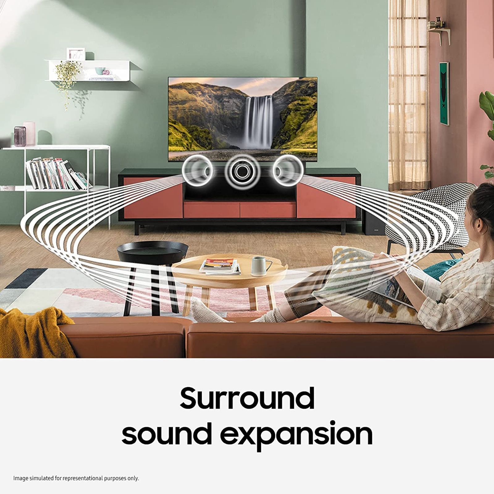 SAMSUNG Q Series 320W Bluetooth Soundbar with Remote (Dolby Atmos, 3.1.2 Channel, Black)_10