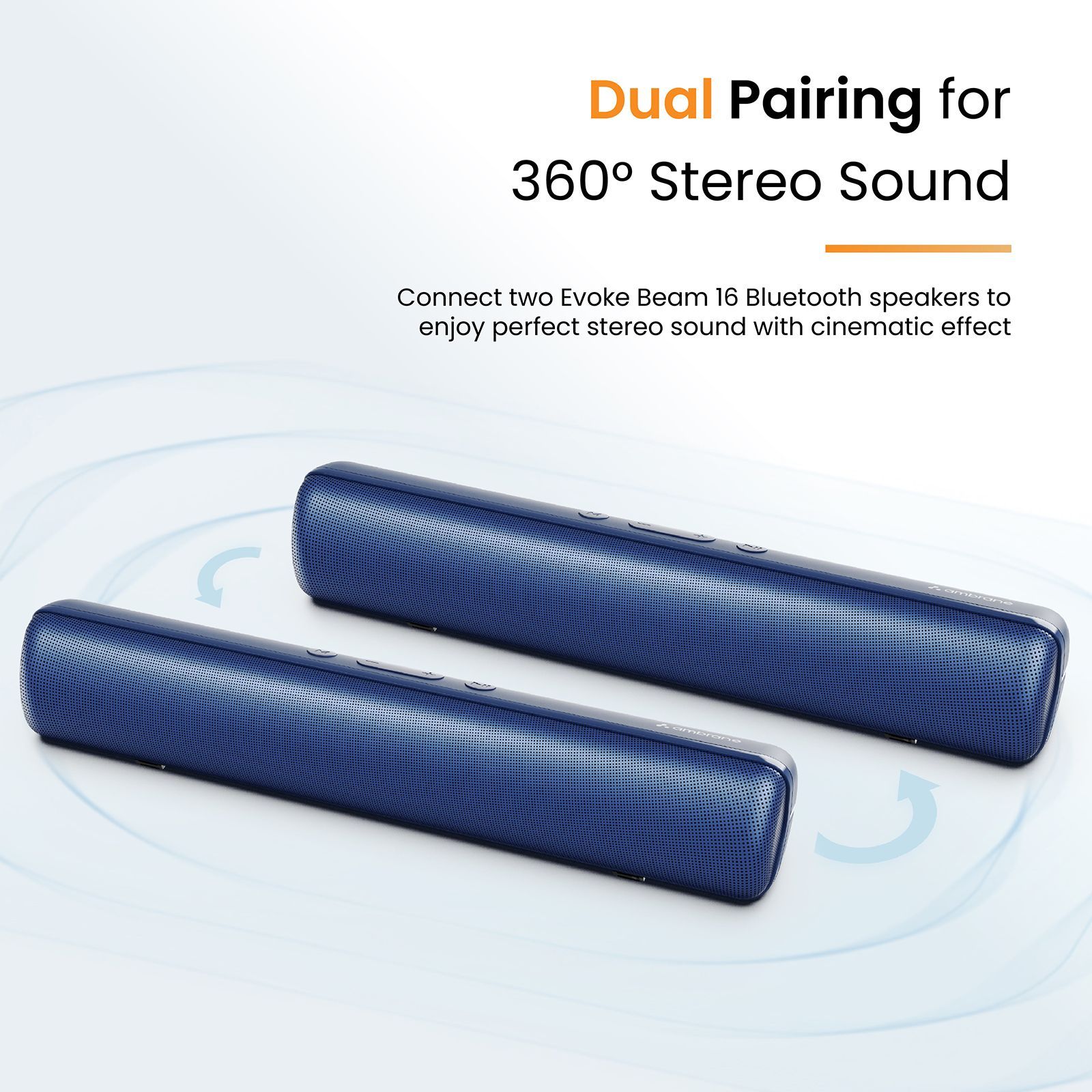 ambrane Evoke Beam 16 16W Bluetooth Soundbar (Crystal-Clear Sound, Stereo Channel, Black) ambrane Evoke Beam 16 16W Bluetooth Soundbar (Crystal-Clear Sound, Stereo Channel, Black)_10