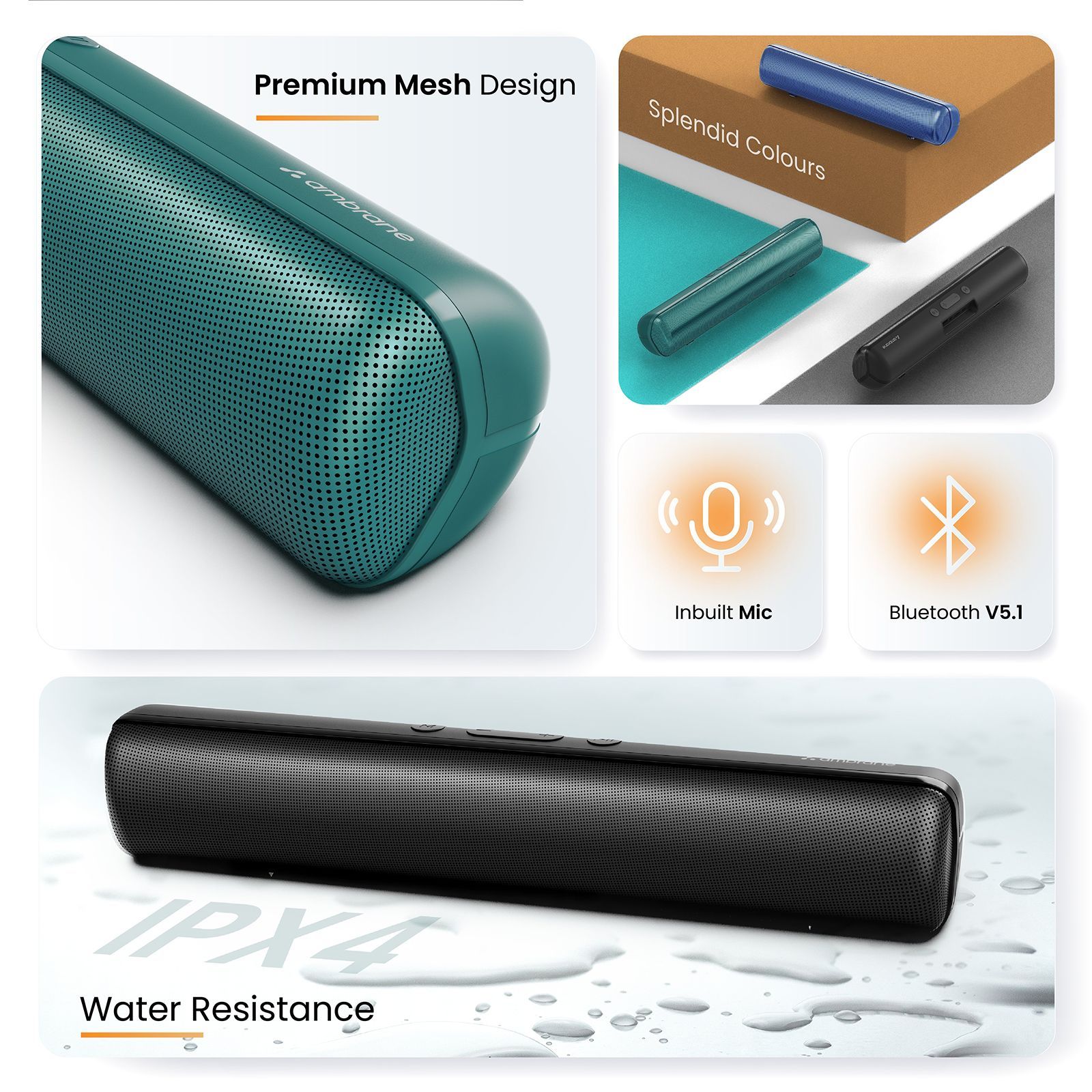 ambrane Evoke Beam 16 16W Bluetooth Soundbar (Crystal-Clear Sound, Stereo Channel, Black) ambrane Evoke Beam 16 16W Bluetooth Soundbar (Crystal-Clear Sound, Stereo Channel, Black)_14