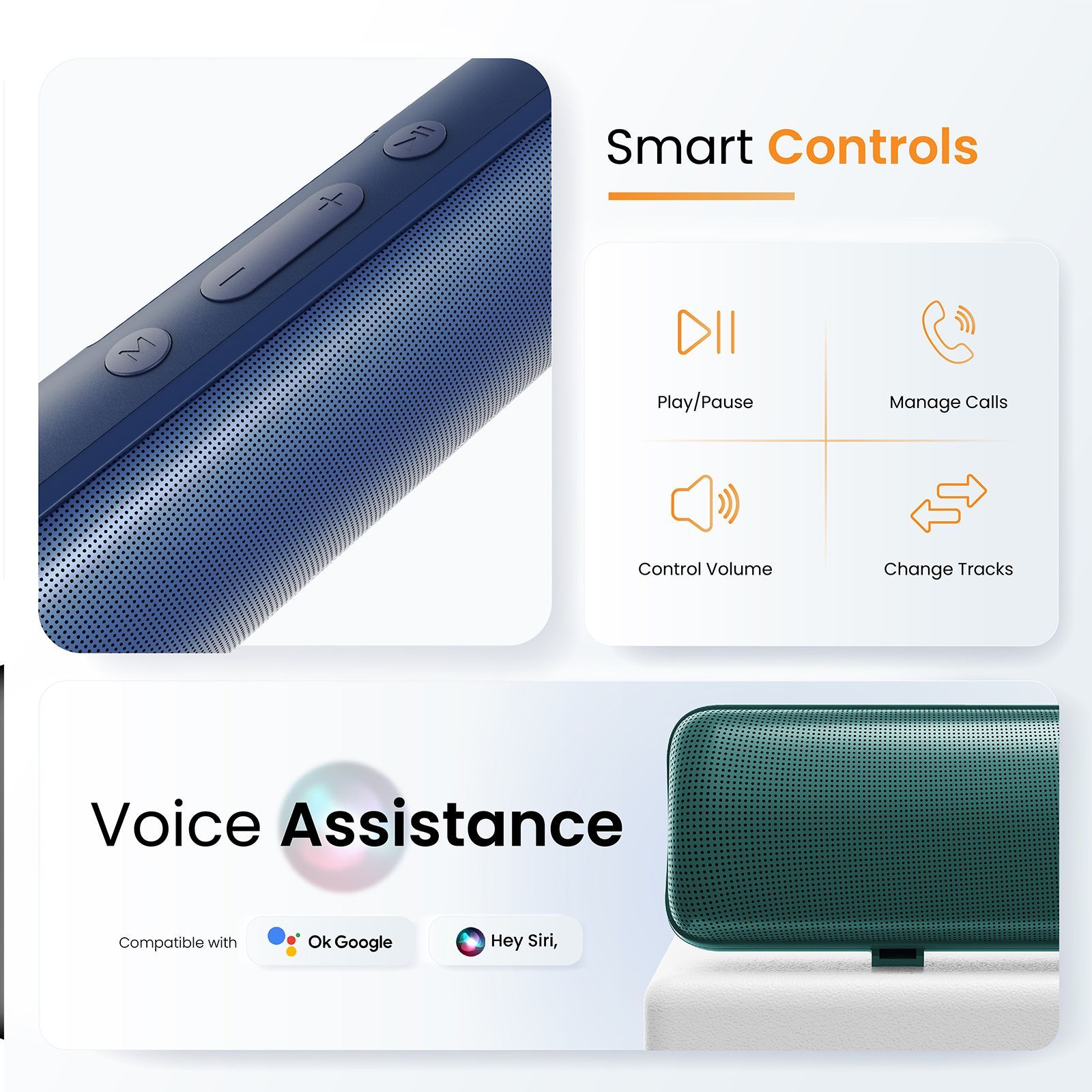 ambrane Evoke Beam 16 16W Bluetooth Soundbar (Crystal-Clear Sound, Stereo Channel, Green)_7