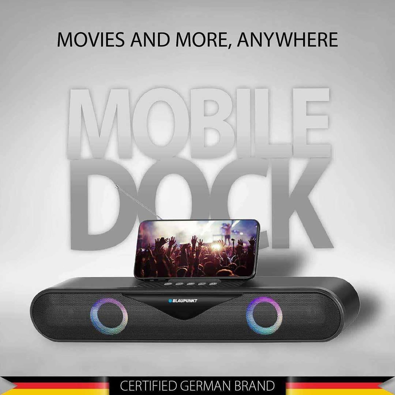 Blaupunkt SBA 20 Party 20W Bluetooth Soundbar (HD Sound, 2.1 Channel, Black)_7