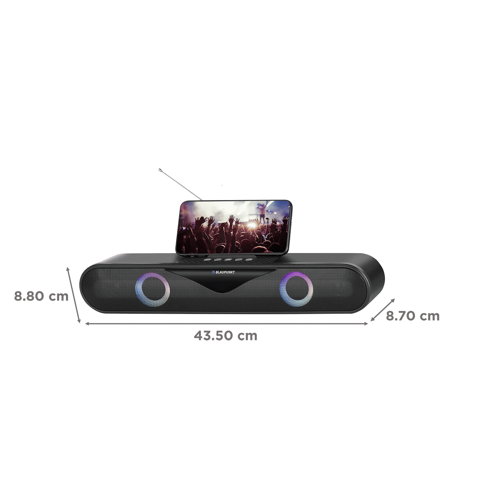 Blaupunkt SBA 20 Party 20W Bluetooth Soundbar (HD Sound, 2.1 Channel, Black)_3