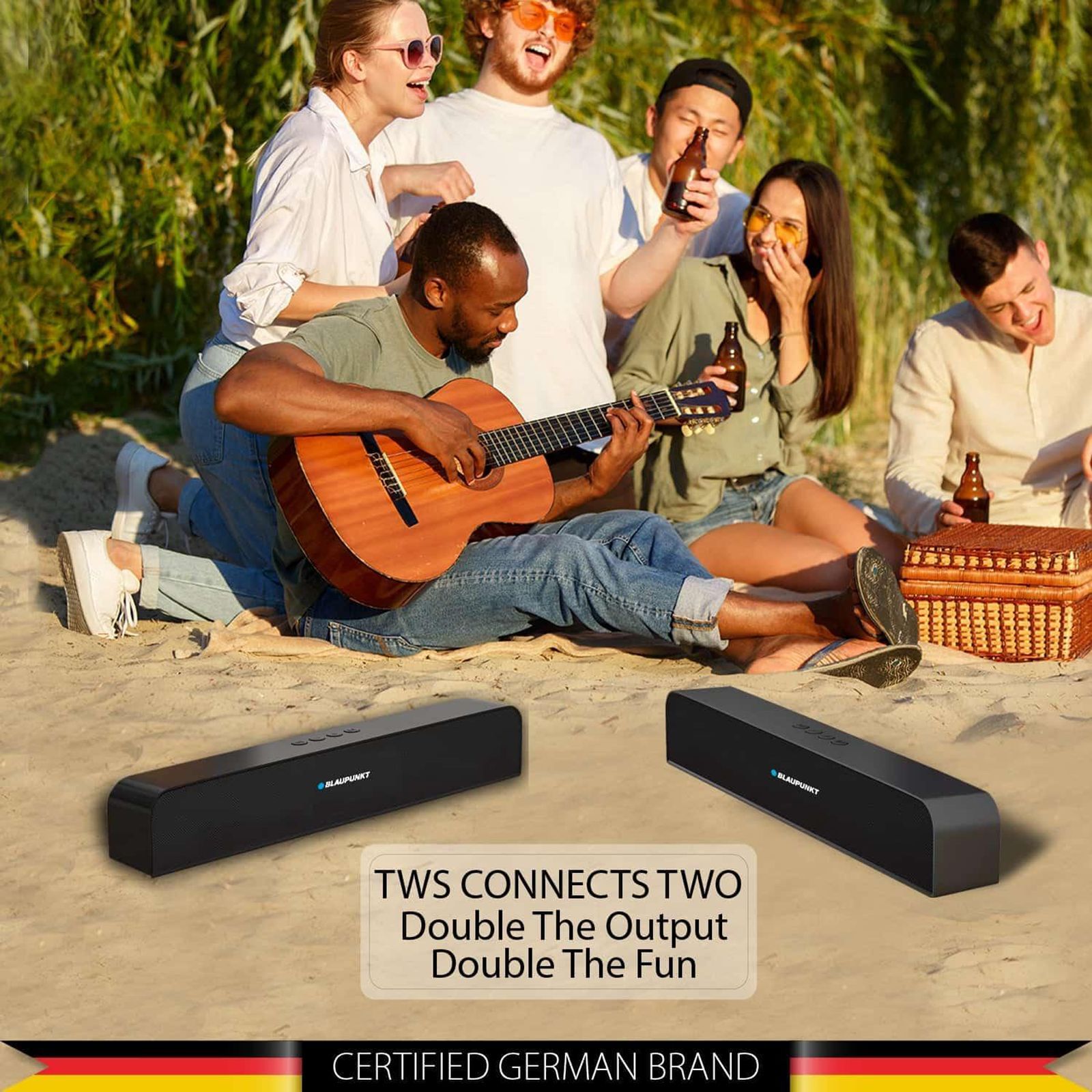 Blaupunkt SBA10 10W Bluetooth Soundbar (Deep Bass, Stereo Channel, Black)_5