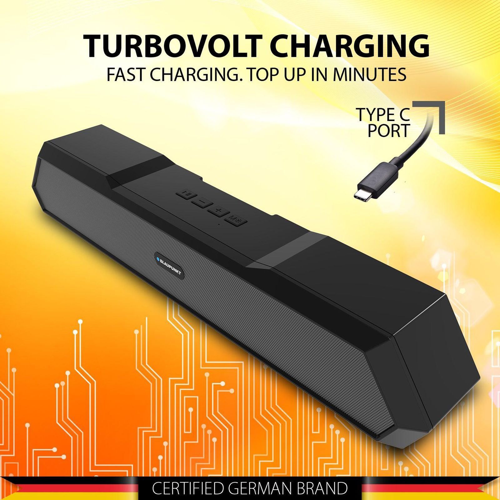 Blaupunkt SBA15 14W Bluetooth Soundbar (HD Sound, 2.1 Channel, Black)_8