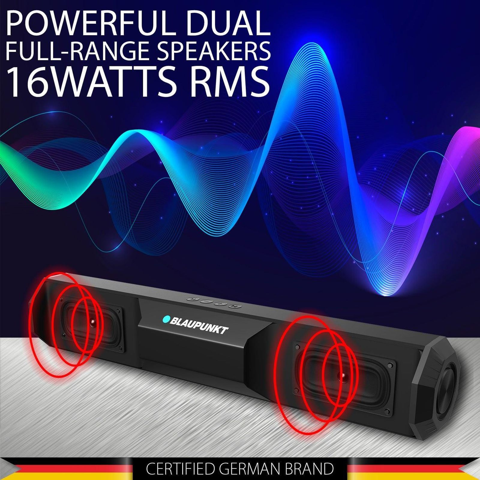 Blaupunkt SBA20 16W Bluetooth Soundbar (HD sound, 2.1 Channel, Black) Blaupunkt SBA20 16W Bluetooth Soundbar (HD sound, 2.1 Channel, Black)_10