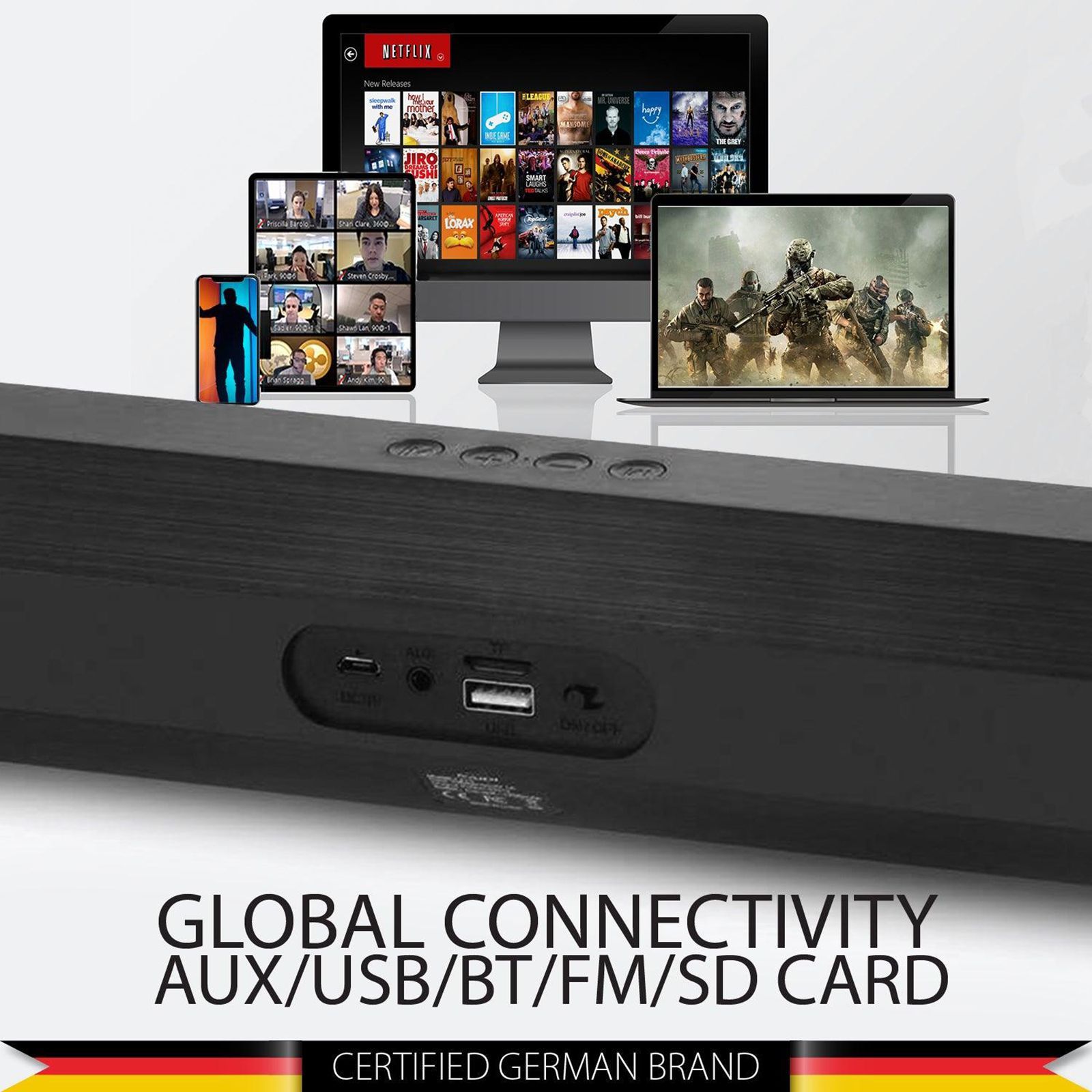 Blaupunkt SBA20 16W Bluetooth Soundbar (HD sound, 2.1 Channel, Black) Blaupunkt SBA20 16W Bluetooth Soundbar (HD sound, 2.1 Channel, Black)_5