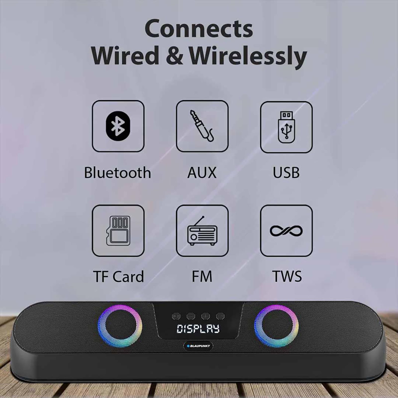 Blaupunkt SBA25 Gaming 25W Bluetooth Soundbar (Surround Sound, 2.1 Channel, Black) Blaupunkt SBA25 Gaming 25W Bluetooth Soundbar (Surround Sound, 2.1 Channel, Black)_4