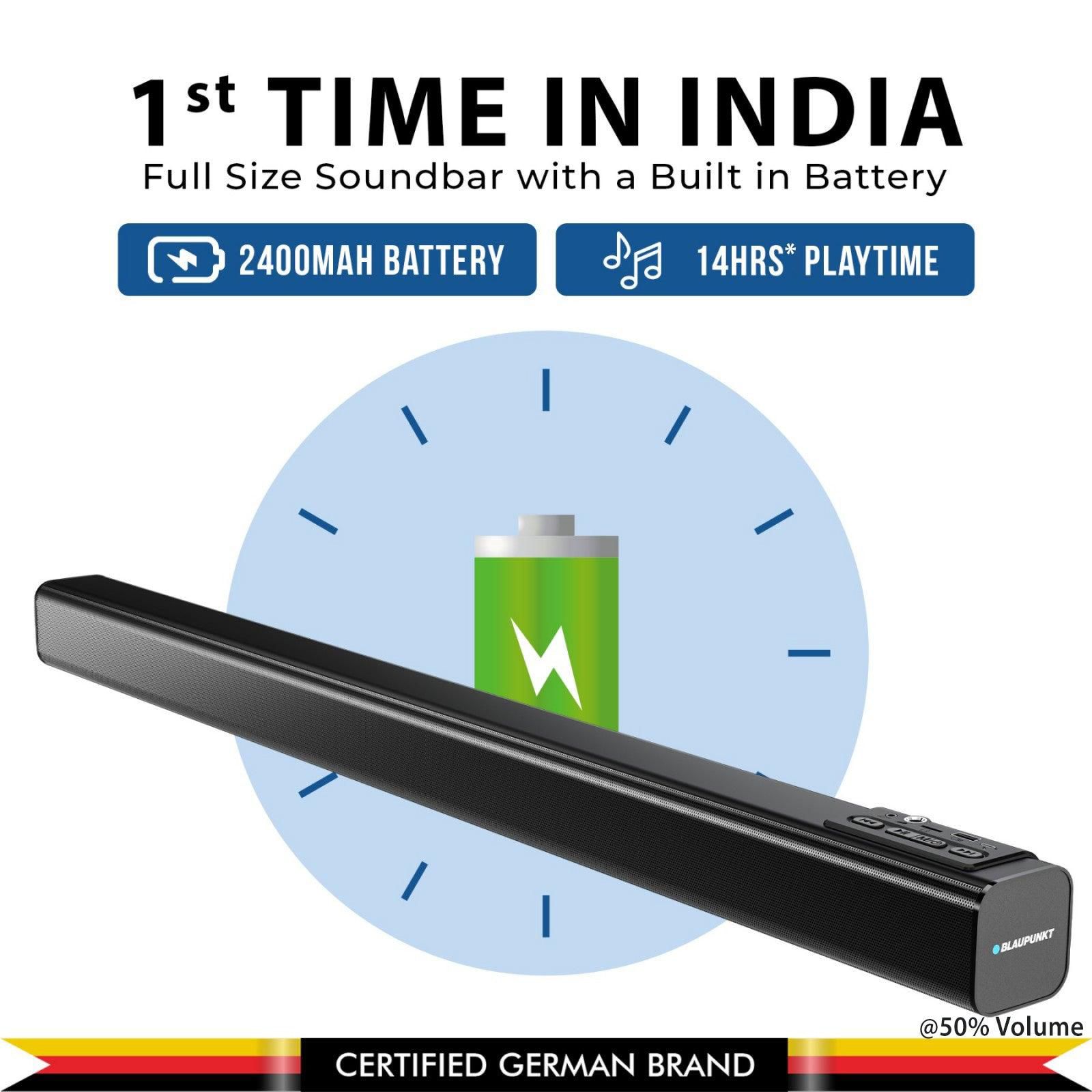 Blaupunkt SBA30 30W Bluetooth Soundbar (HD Sound, 2.0 Channel, Black)_8