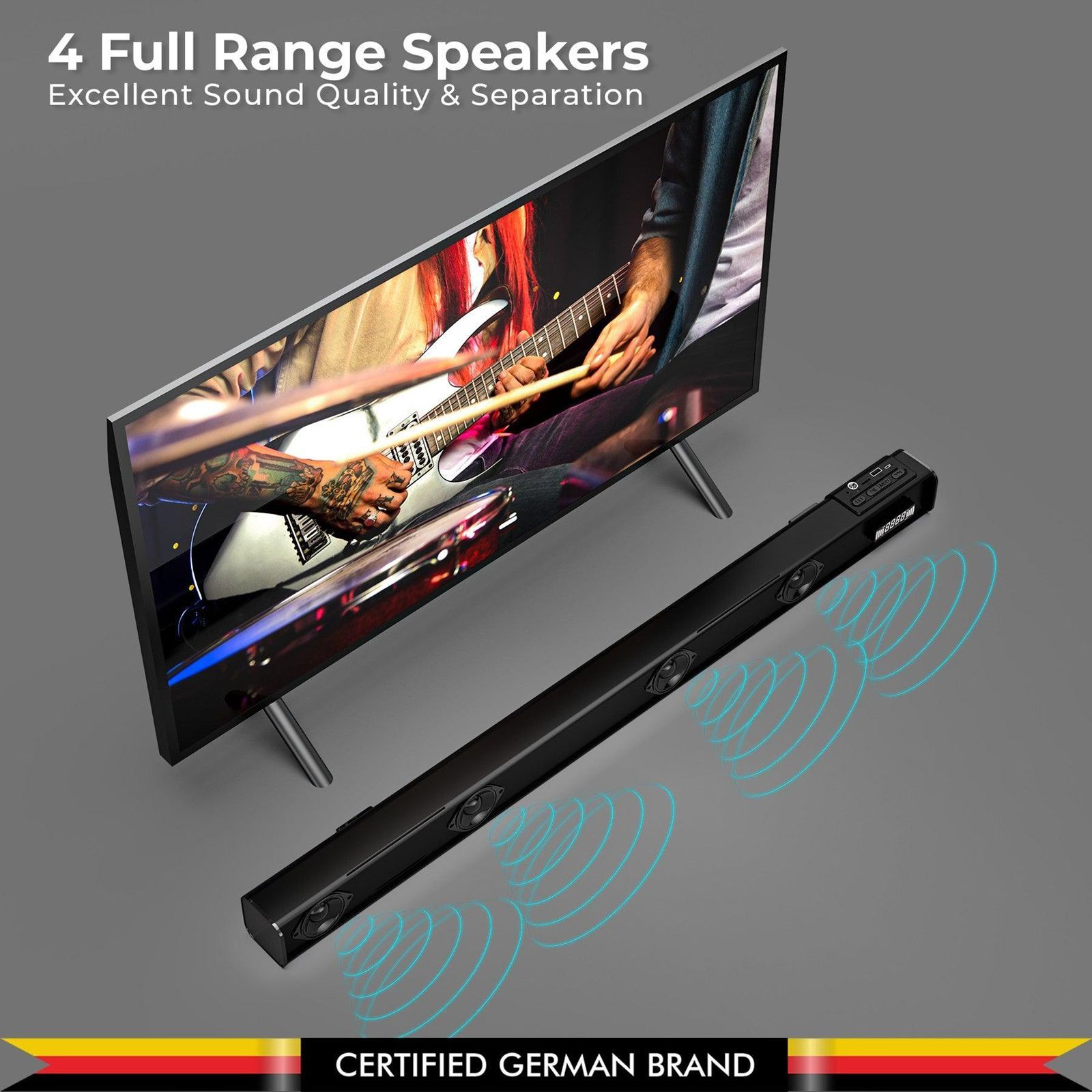Blaupunkt SBA30 30W Bluetooth Soundbar (HD Sound, 2.0 Channel, Black)_9