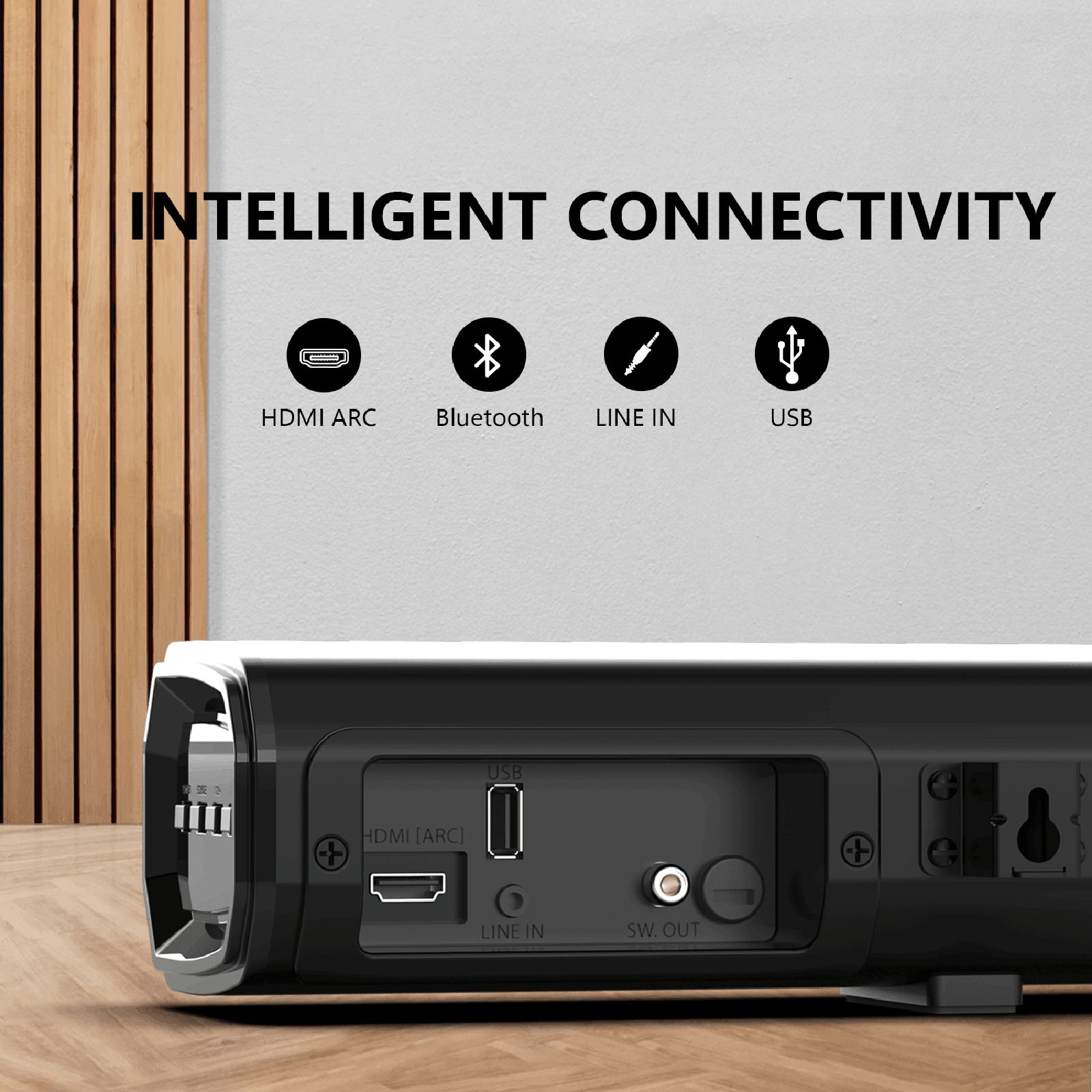 Blaupunkt SBW250 200W Bluetooth Soundbar with Remote (Powerful Surround Sound, 2.1 Channel, Black)_4