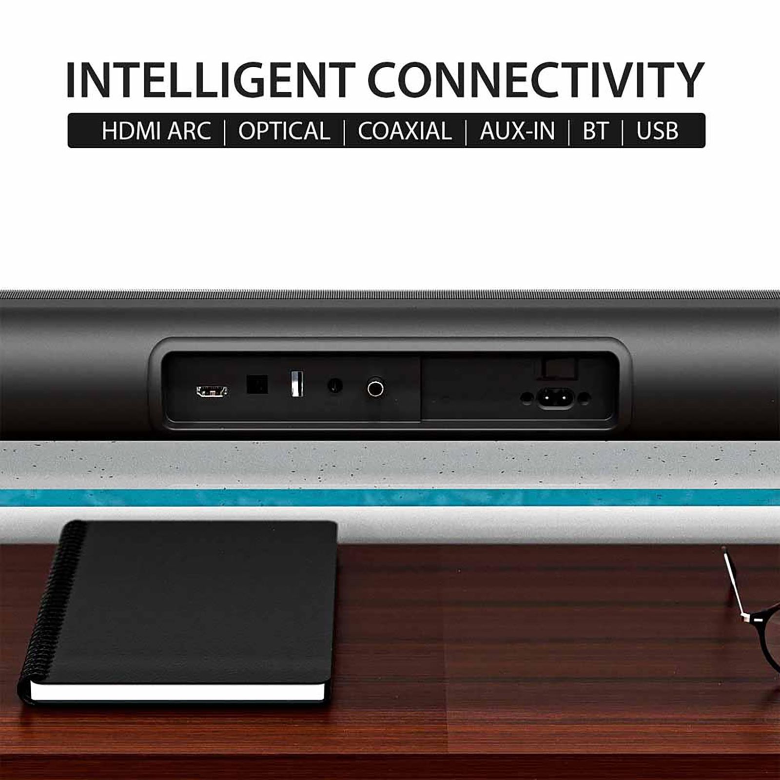 Blaupunkt SBWL100 220W Bluetooth Soundbar with Remote (Adaptive Sound Mode, 2.1 Channel, Black)_6