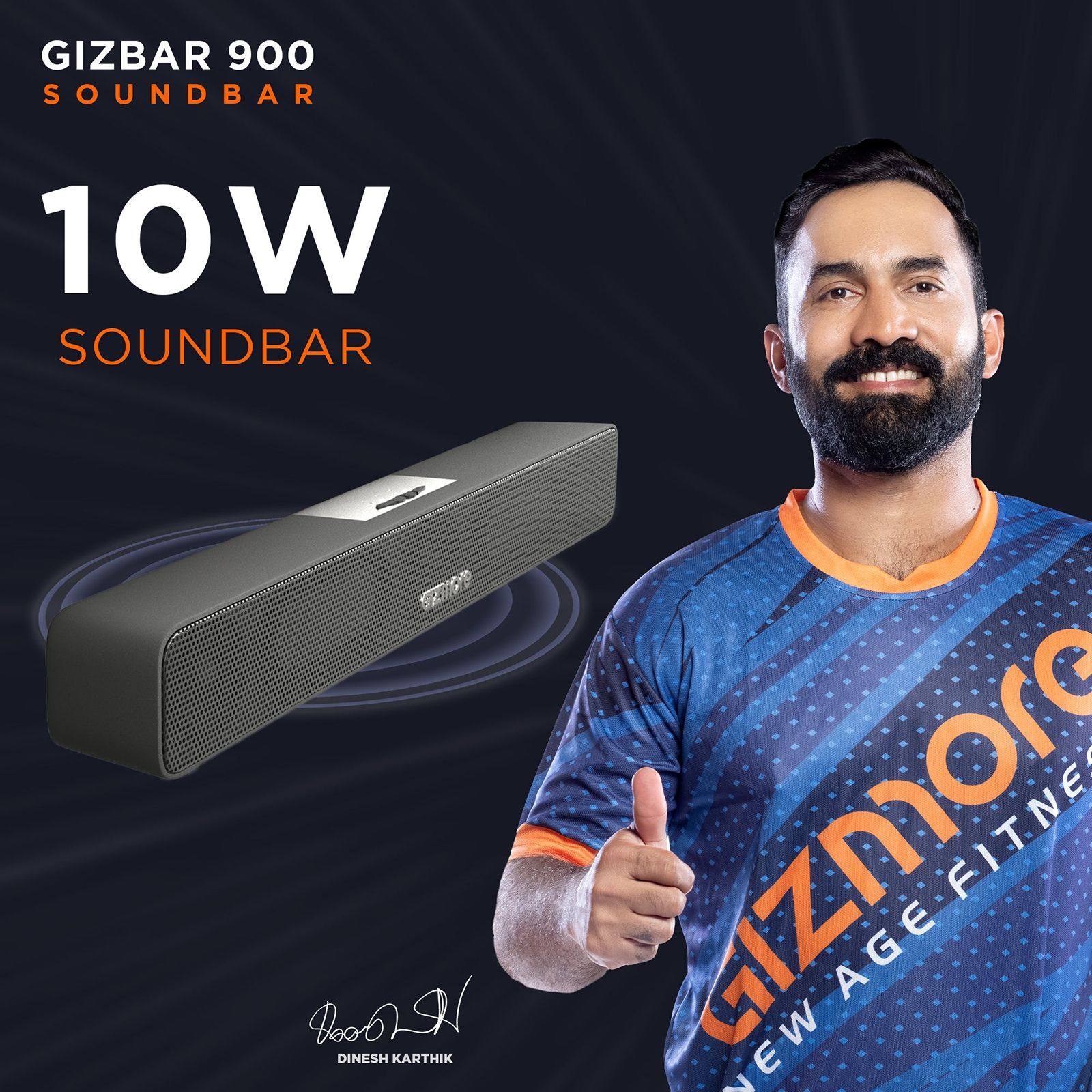 GIZmore Gizbar 900 10W Bluetooth Soundbar (Booming Bass, 2.0 Channel, Black) GIZmore Gizbar 900 10W Bluetooth Soundbar (Booming Bass, 2.0 Channel, Black)_10