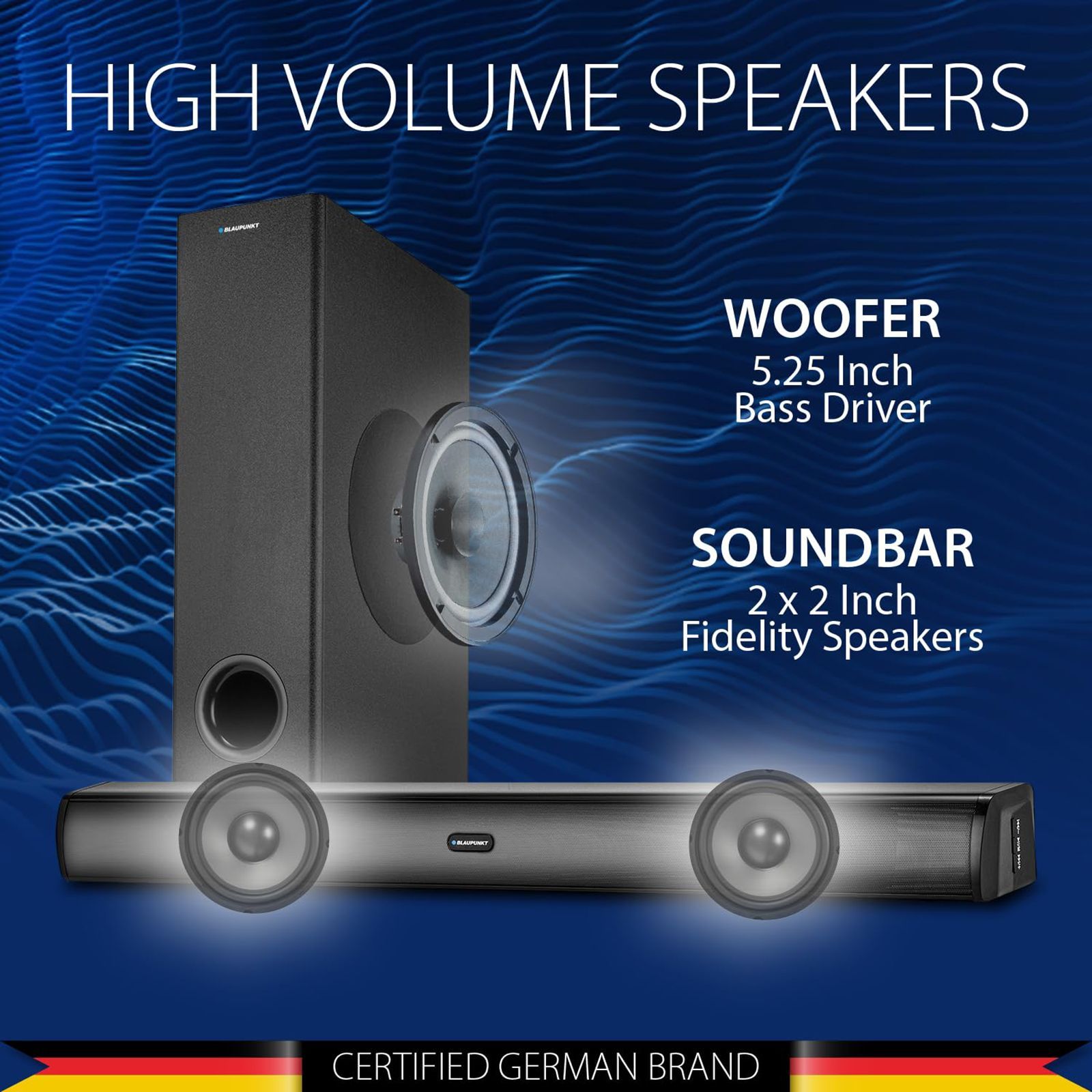 Blaupunkt SBW120 120 Watt Sound Bar with Remote ( 4 Preset EQ Modes, 2.1 Channel, Black )_5