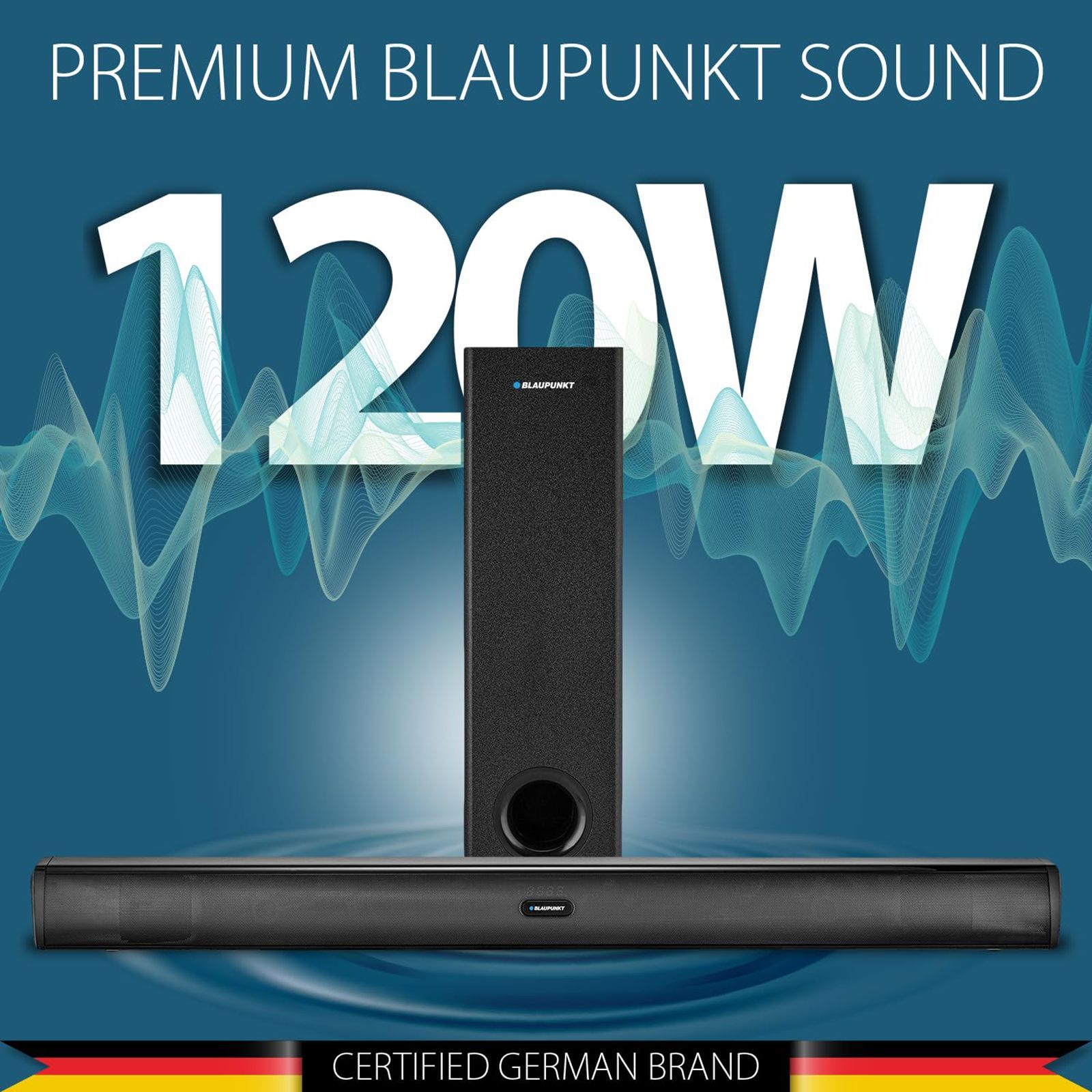 Blaupunkt SBW120 120 Watt Sound Bar with Remote ( 4 Preset EQ Modes, 2.1 Channel, Black )_7