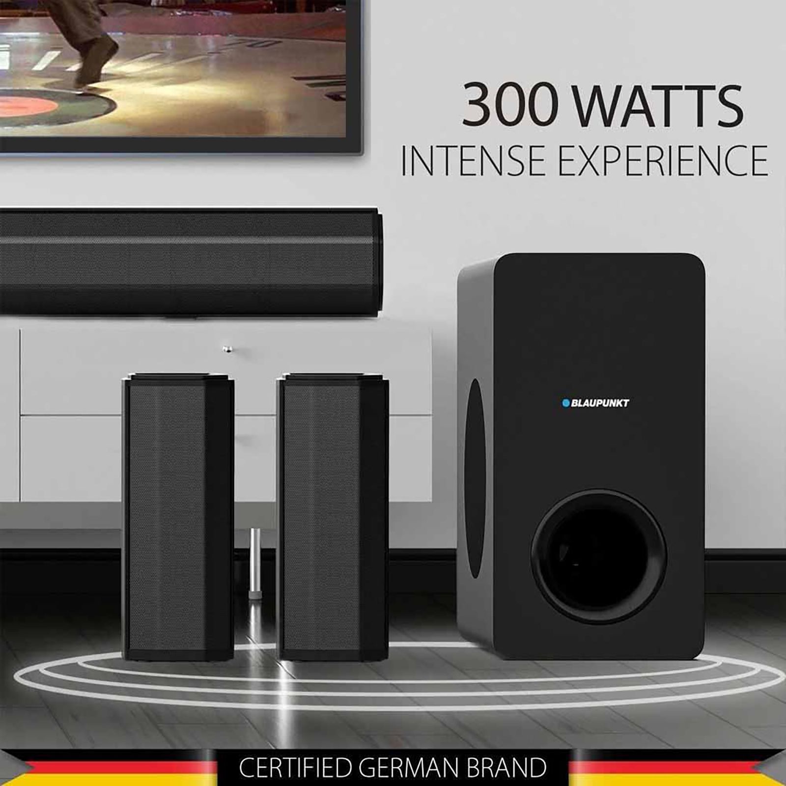 Blaupunkt SBW550 300 Watt Sound Bar with Remote ( 360 Degree Surround Sound, 5.1 Channel, Black )_3