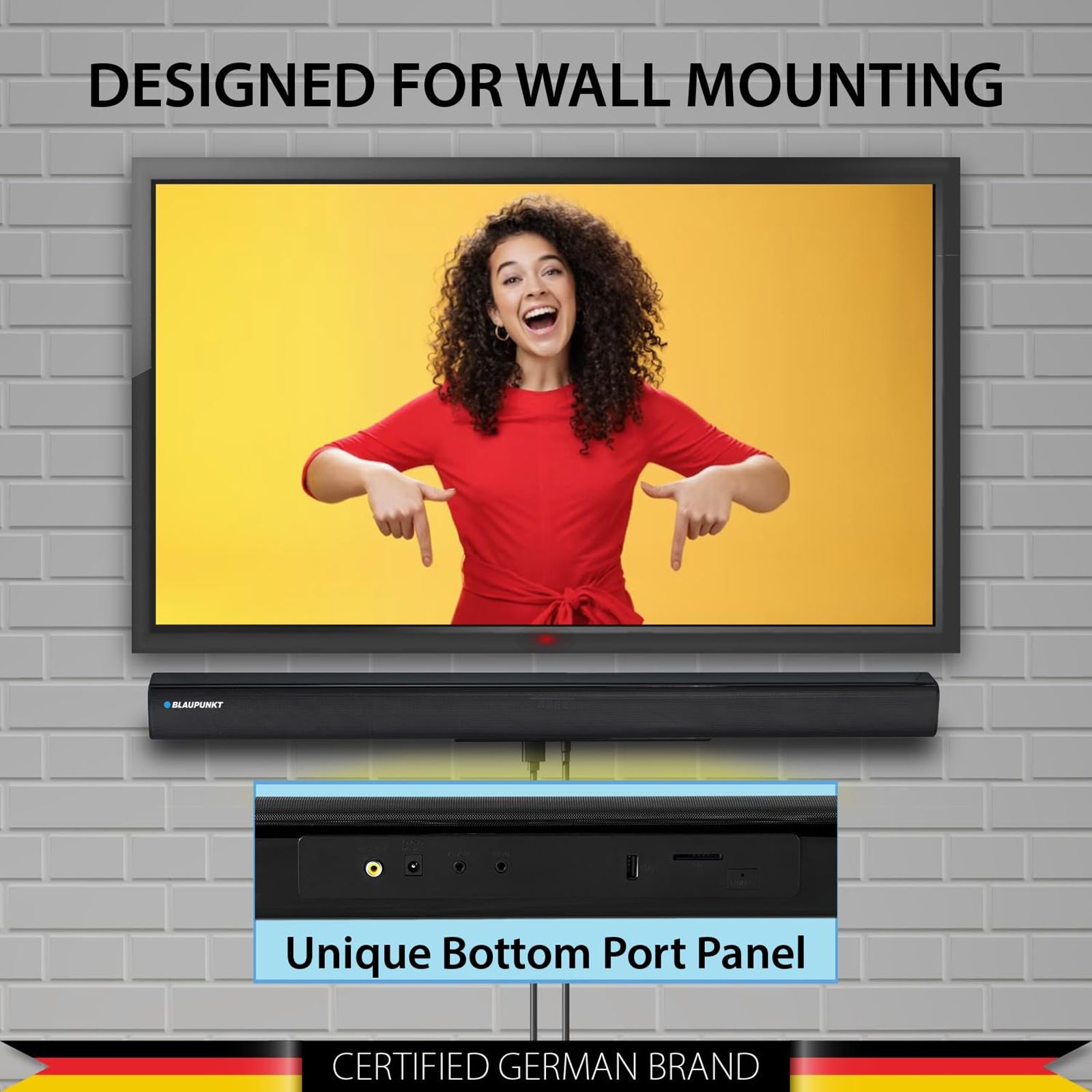 Blaupunkt SBW75 75W Bluetooth Soundbar with Remote (Equalizer Mode, 2.1 Channel, Black)_12